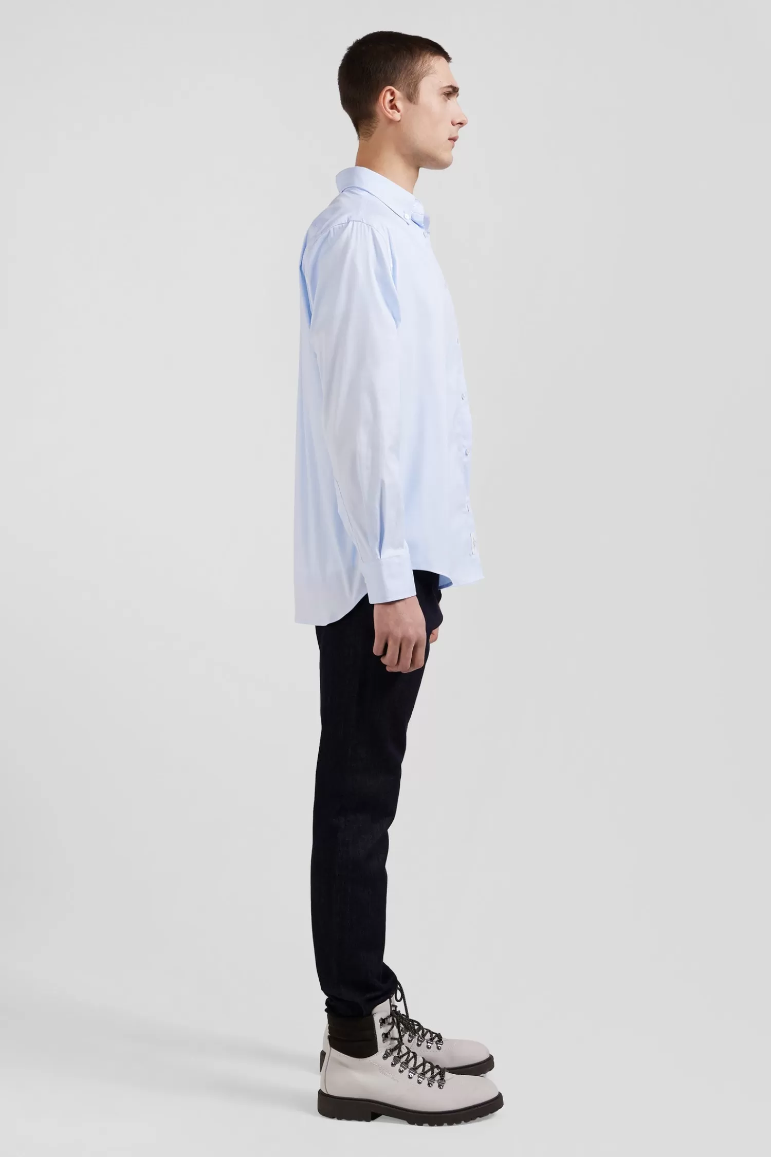 regular_plain_sky_blue_mixed_stretch_cotton_shirt_4.webp Eden Park Regular plain sky blue mixed stretch cotton shirt< Shirts