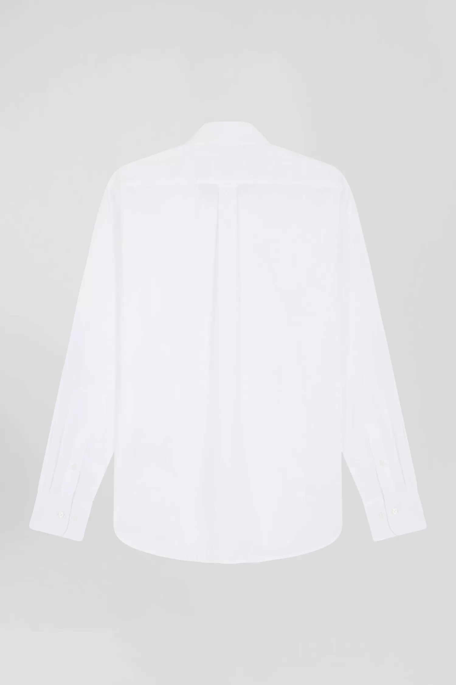 Eden Park Regular plain white cotton poplin shirt< Shirts