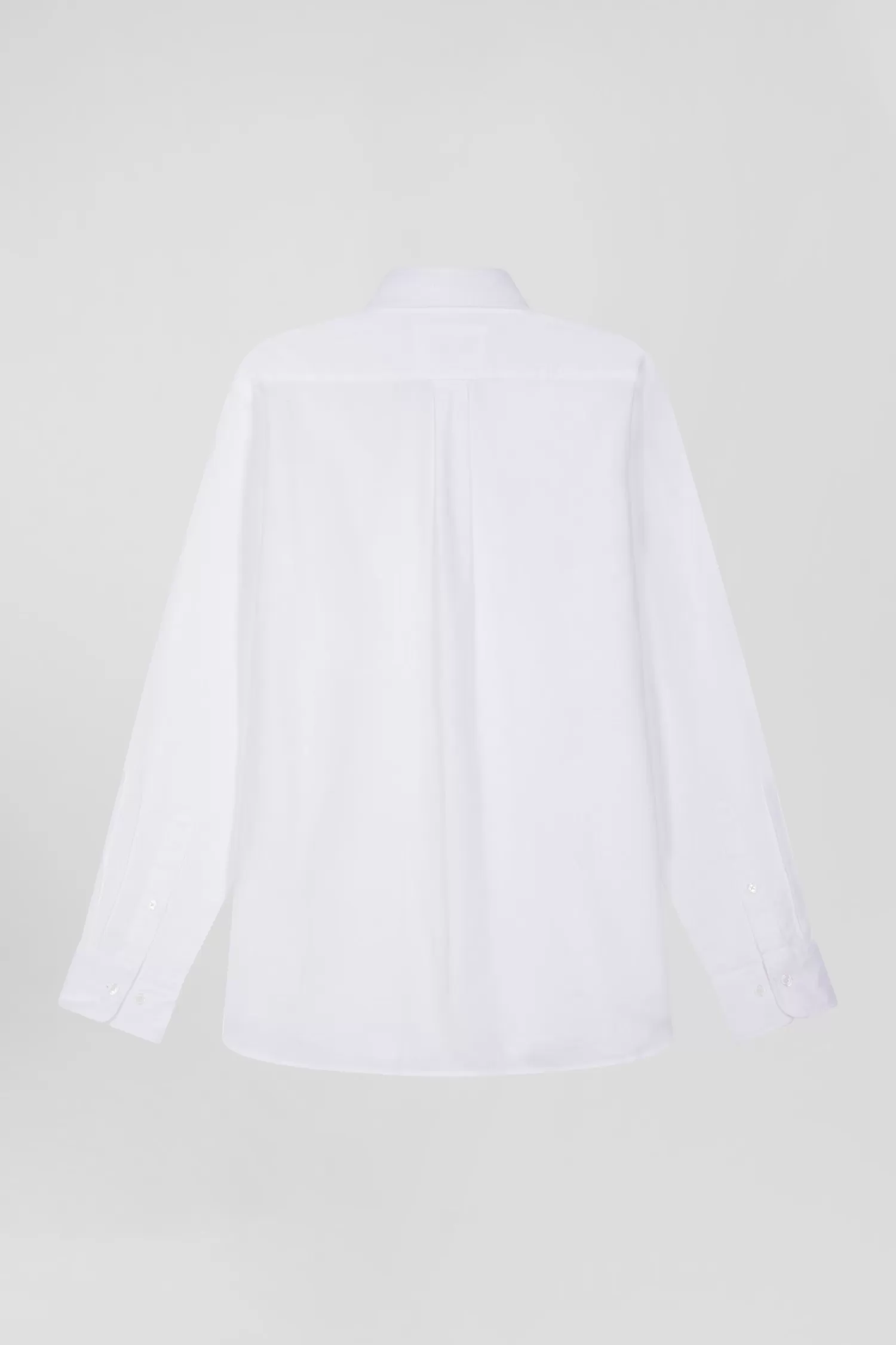 regular_plain_white_piqu_cotton_shirt_3.webp Eden Park Regular plain white piqué cotton shirt< Shirts