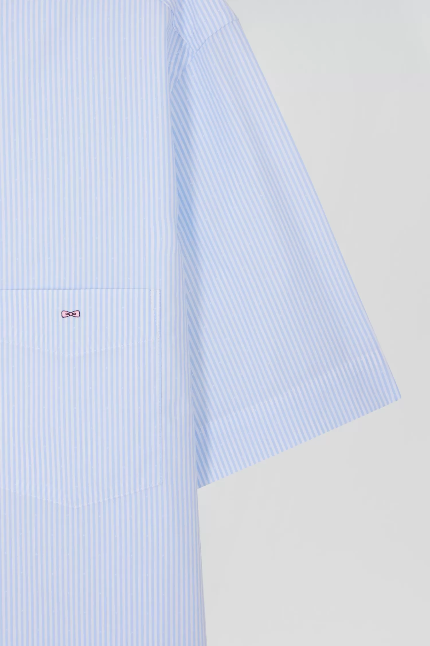 regular_sky_blue_and_white_striped_cotton_shortsleeved_shirt_3.webp Eden Park Regular sky blue and white striped cotton short-sleeved shirt< Short-sleeved Shirts