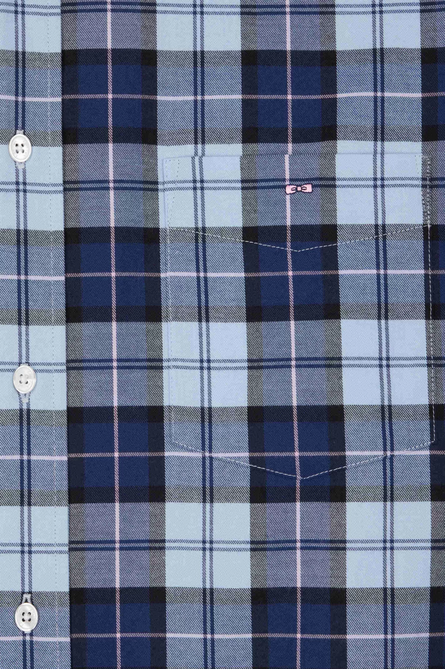 regular_sky_blue_checked_cotton_twill_shirt_7.webp Eden Park Regular sky blue checked cotton twill shirt< Shirts