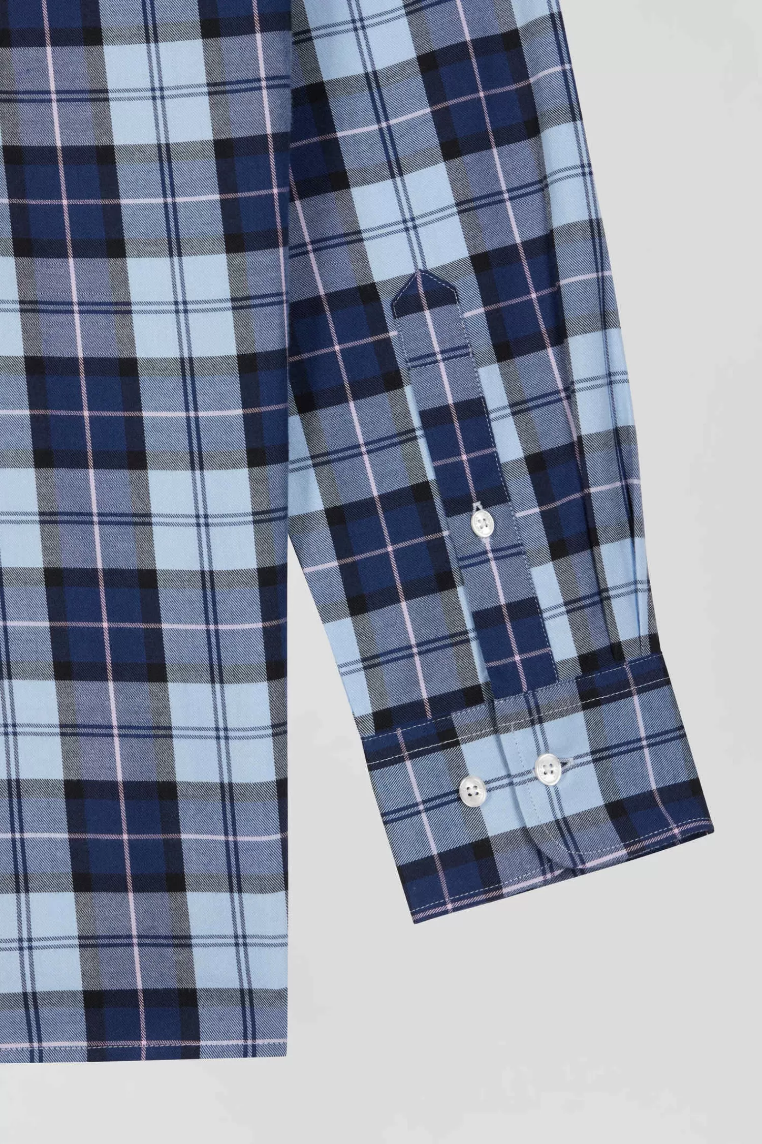 regular_sky_blue_checked_cotton_twill_shirt_8.webp Eden Park Regular sky blue checked cotton twill shirt< Shirts