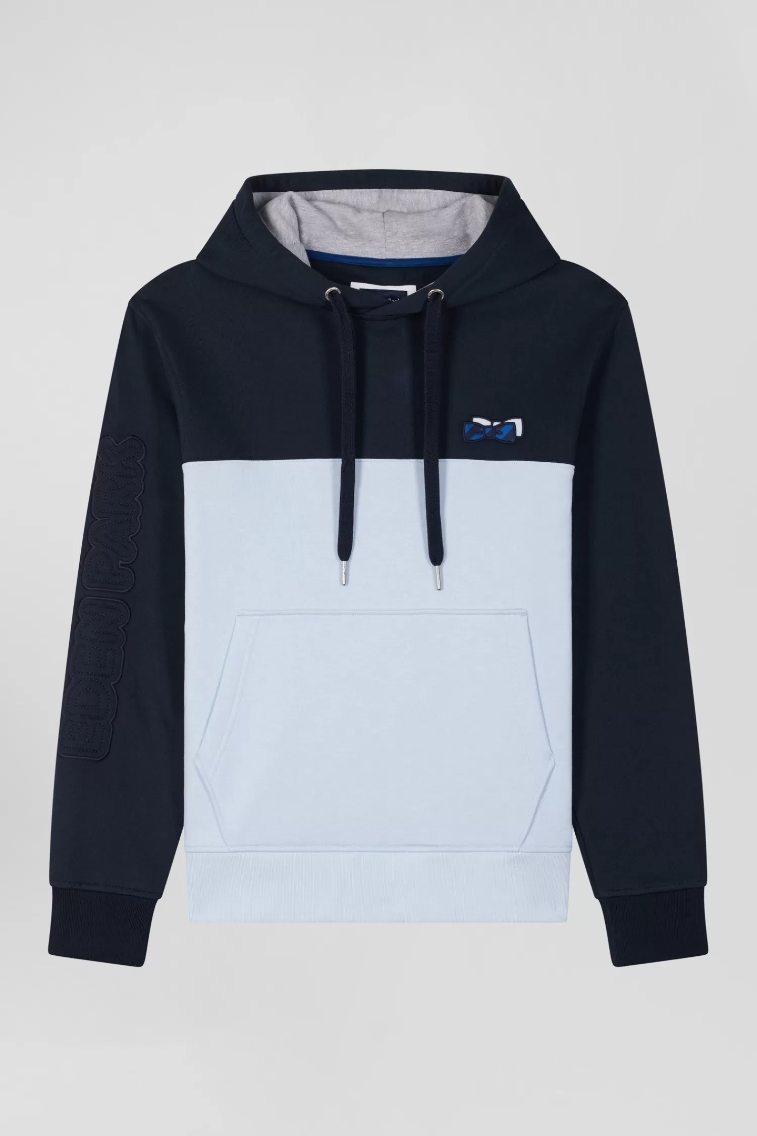 Eden Park Regular sky blue cotton hoodie< Sweatshirts