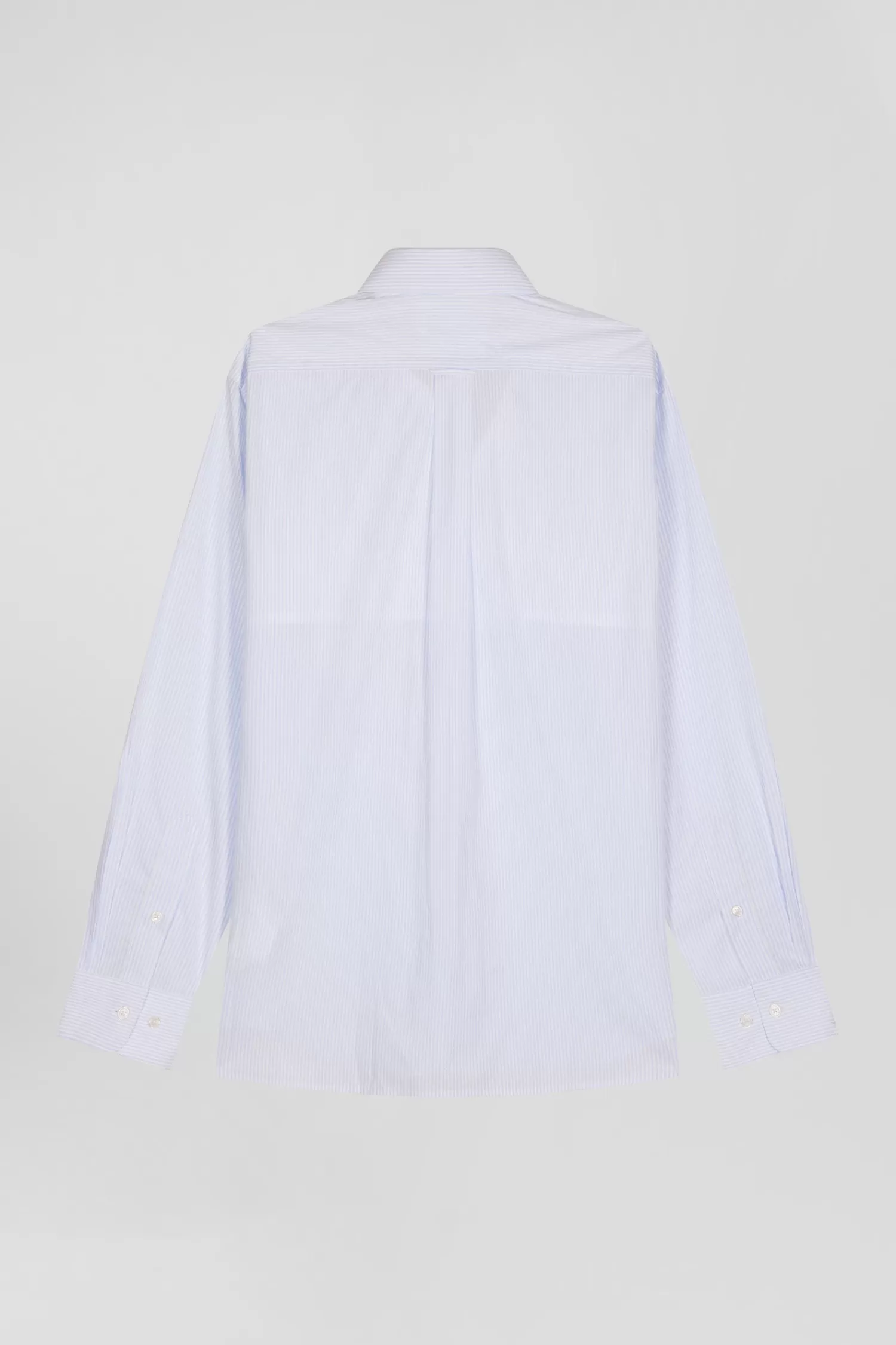 regular_sky_blue_cotton_jacquard_shirt_with_baton_stripes_3.webp Eden Park Regular sky blue cotton jacquard shirt with baton stripes< Shirts