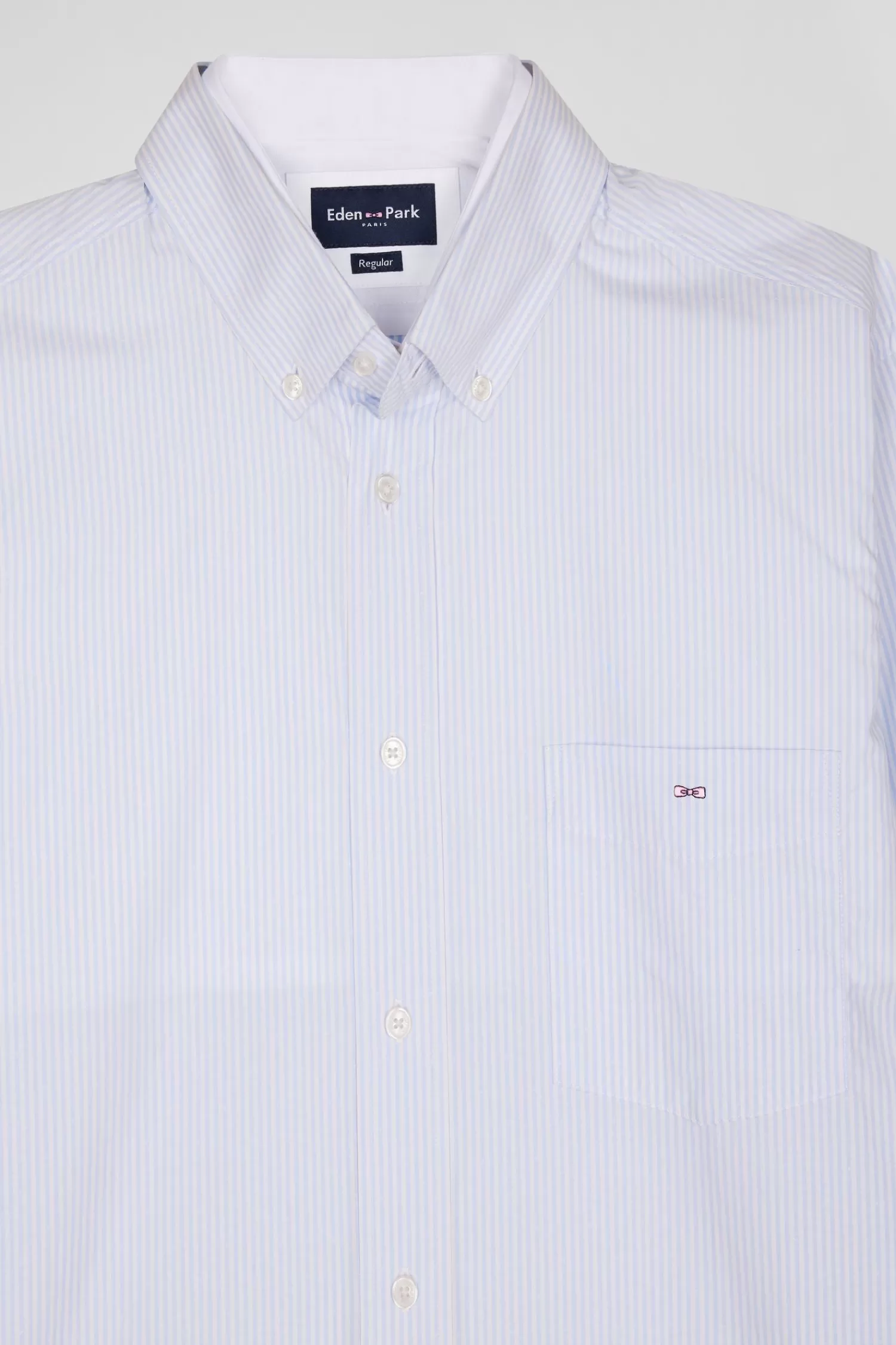 regular_sky_blue_cotton_jacquard_shirt_with_baton_stripes_6.webp Eden Park Regular sky blue cotton jacquard shirt with baton stripes< Shirts