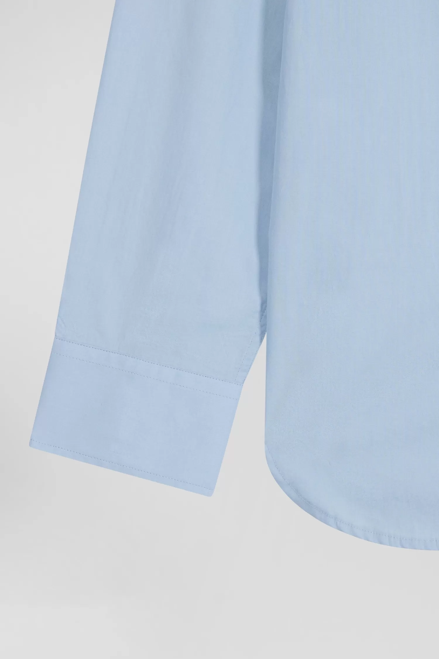 regular_sky_blue_cotton_poplin_shirt_with_buttondown_collar_and_printed_elbow_patches_8.webp Eden Park Regular sky blue cotton poplin shirt with button-down collar and printed elbow patches< Shirts
