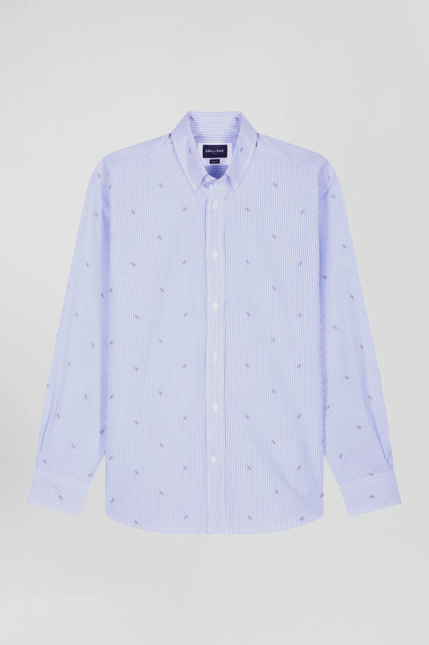 Eden Park Regular sky blue cotton shirt< Shirts