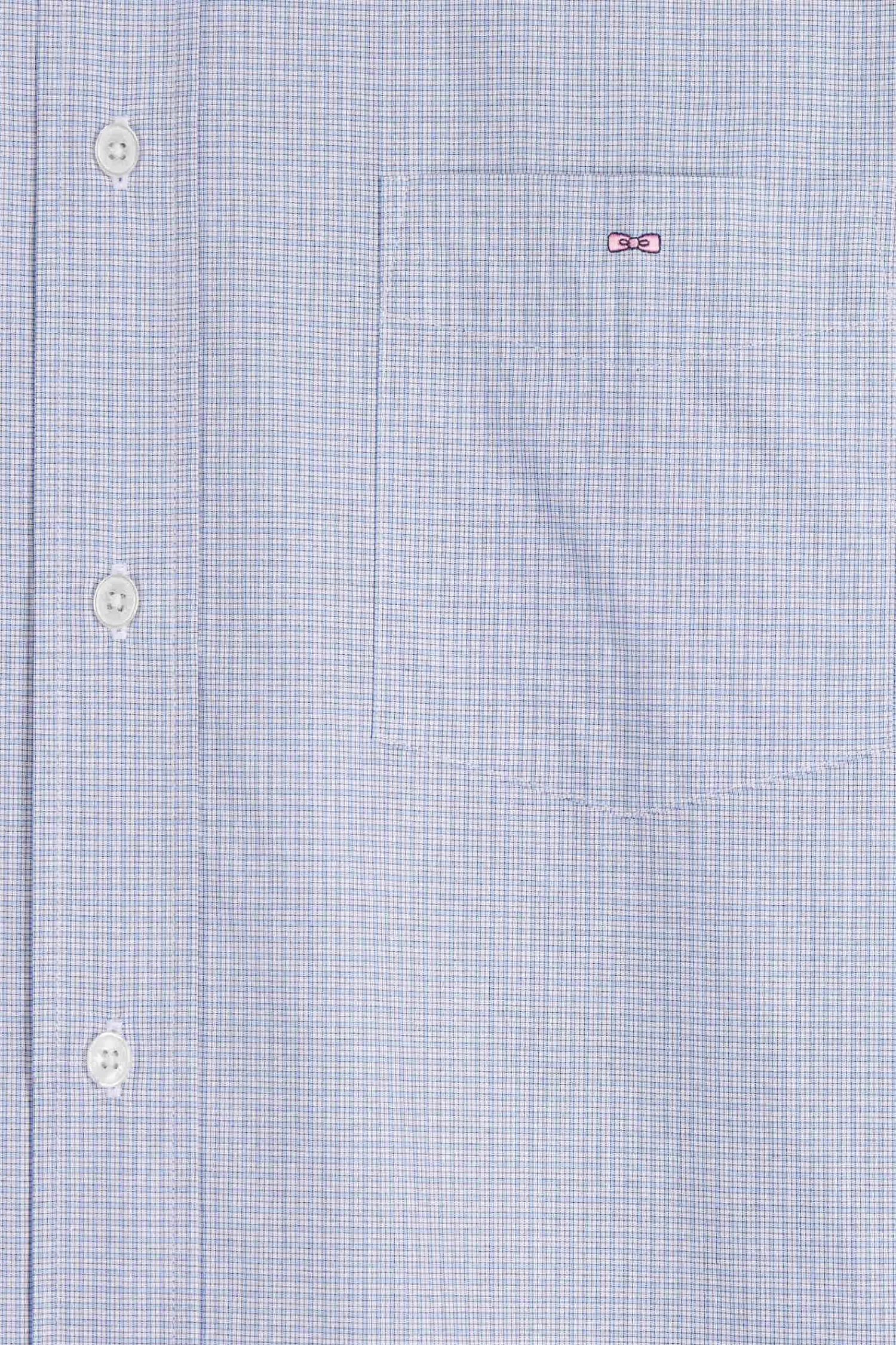 regular_sky_blue_cotton_shirt_with_micro_checks_7.webp Eden Park Regular sky blue cotton shirt with micro checks< Shirts