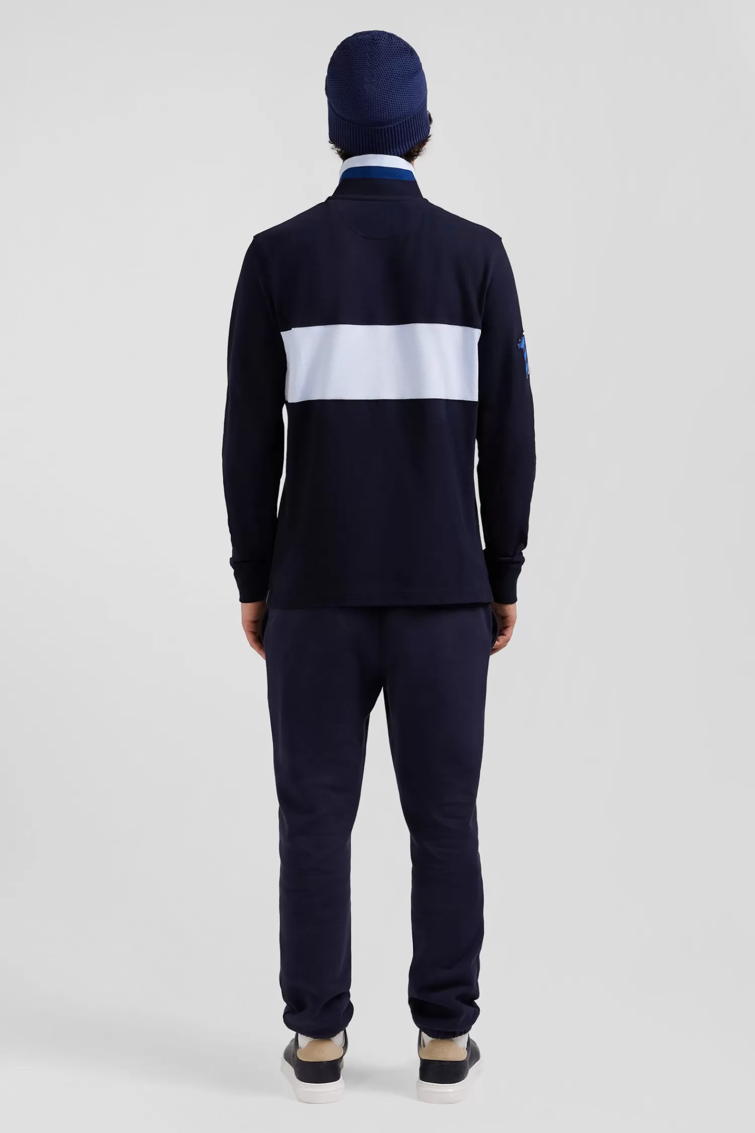 regular_sky_blue_longsleeved_cotton_piqu_polo_shirt_with_sleeve_embroidery_5.webp Eden Park Regular sky blue long-sleeved cotton piqué polo shirt with sleeve embroidery< Polos