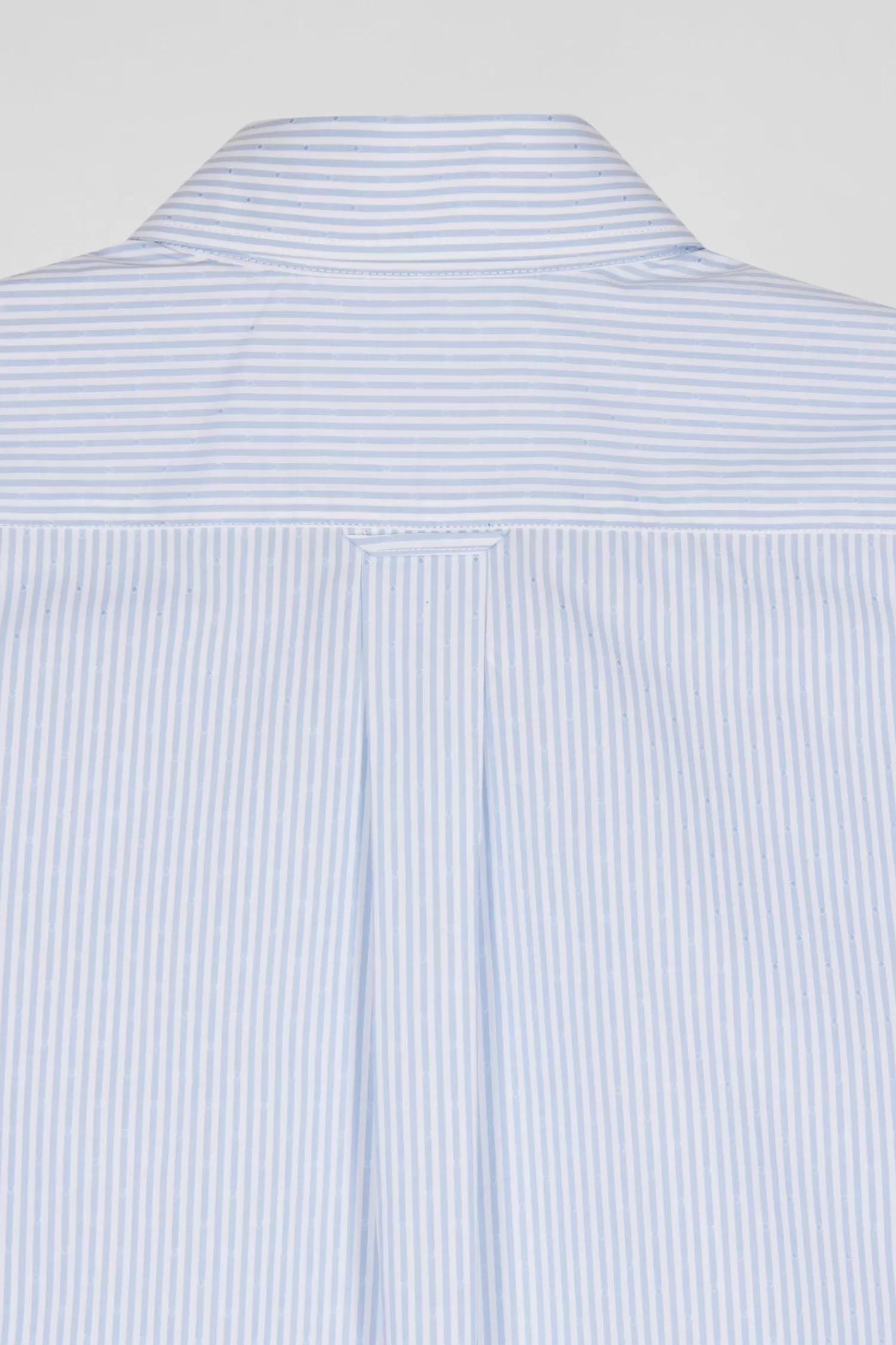 regular_sky_blue_striped_cotton_jacquard_shirt_8.webp Eden Park Regular sky blue striped cotton jacquard shirt< Shirts