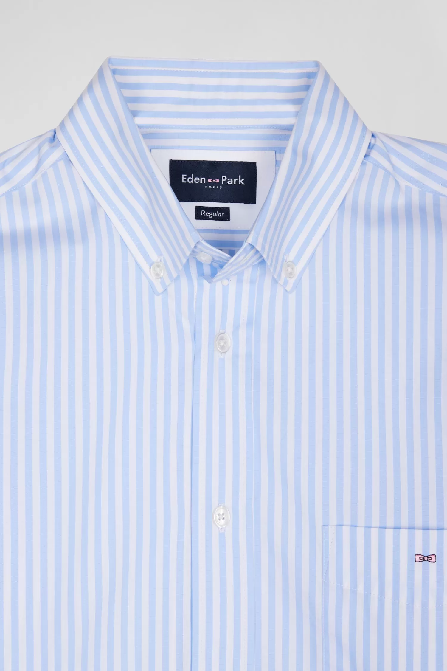 regular_sky_blue_striped_cotton_poplin_shirt_6.webp Eden Park Regular sky blue striped cotton poplin shirt< Shirts