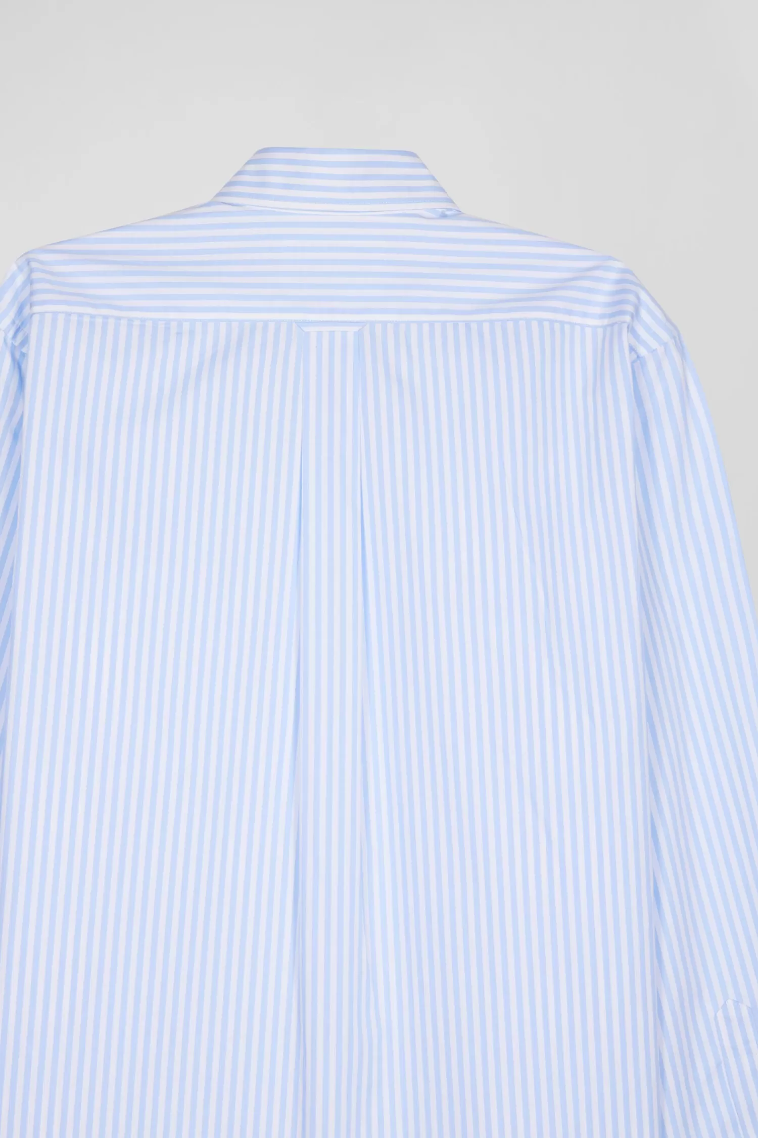 regular_sky_blue_striped_cotton_poplin_shirt_8.webp Eden Park Regular sky blue striped cotton poplin shirt< Shirts