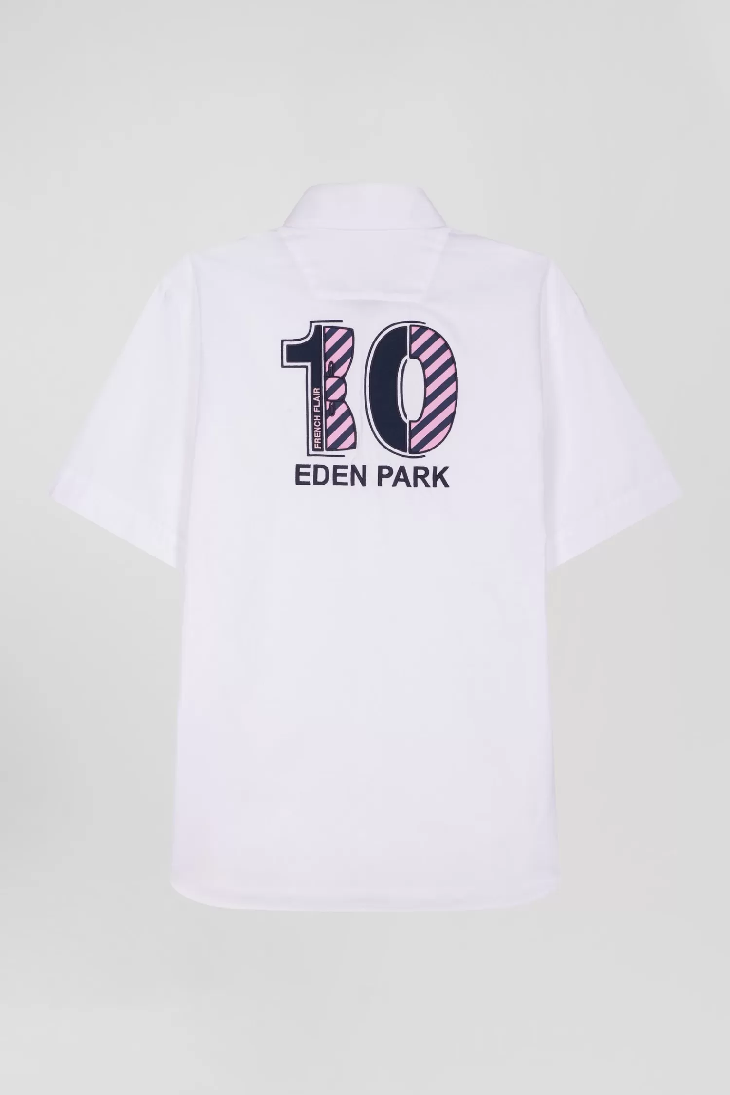 regular_white_cotton_shortsleeved_shirt_with_back__embroidery_3.webp Eden Park Regular white cotton short-sleeved shirt with back 10 embroidery< Short-sleeved Shirts