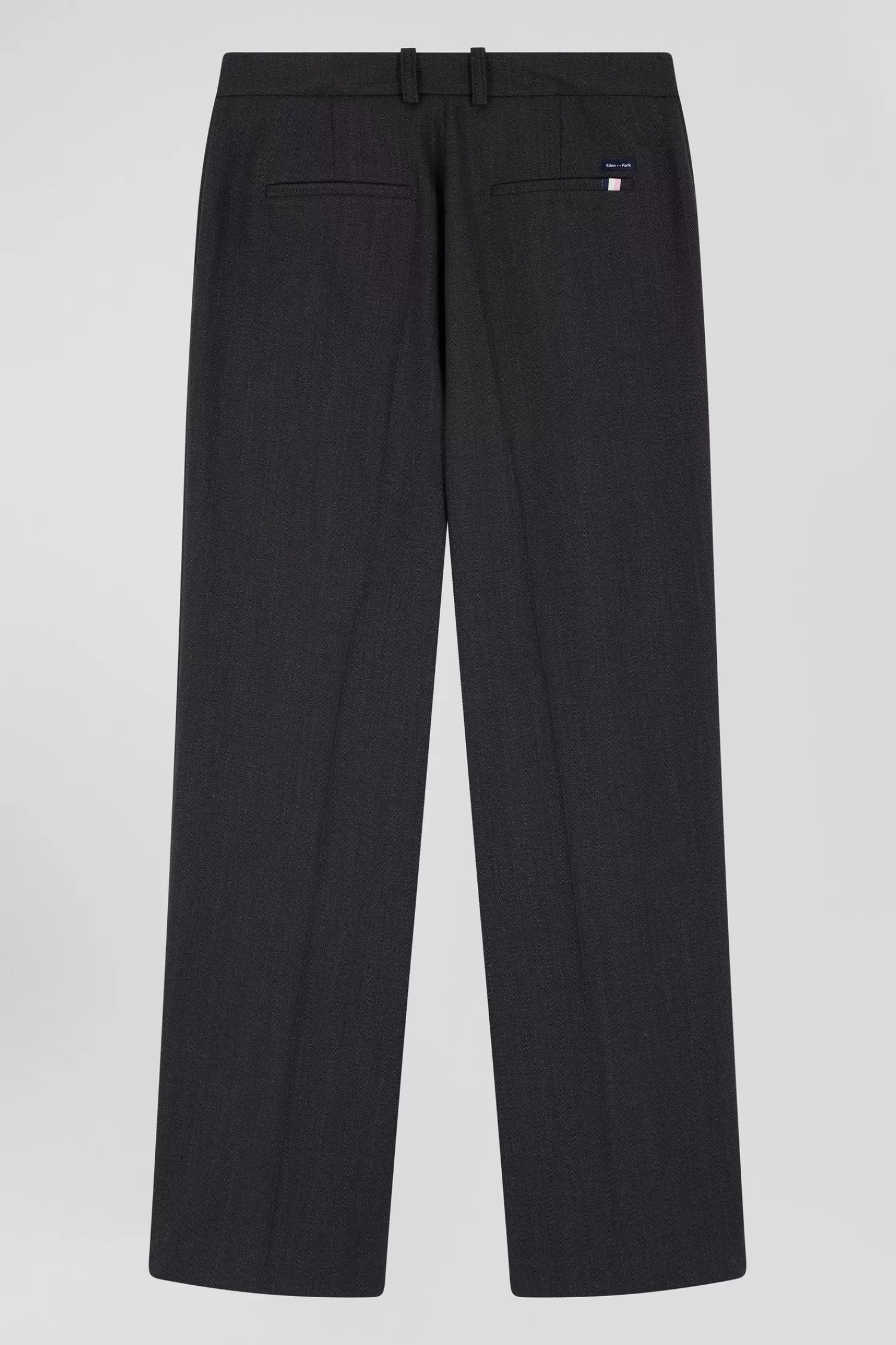 Eden Park Relax anthracite grey checked trousers< Pants
