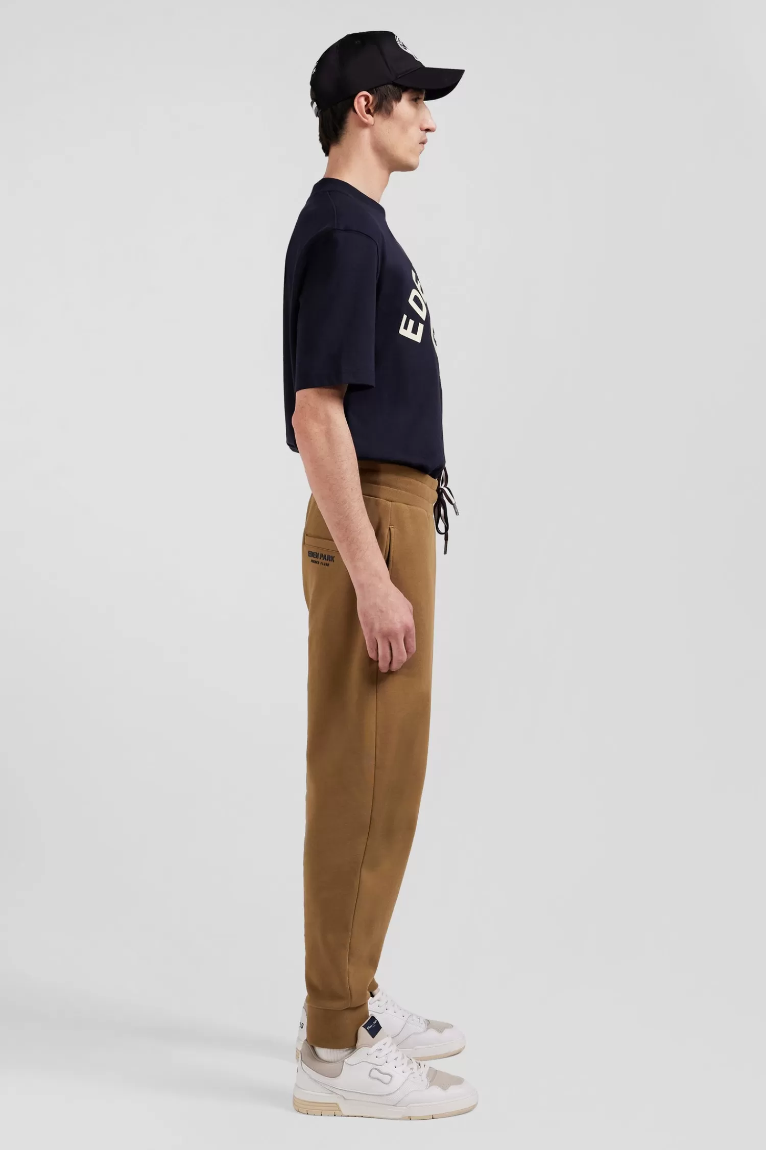 relax_camel_brushed_fleece_jogging_bottoms_4.webp Eden Park Relax camel brushed fleece jogging bottoms< Pants