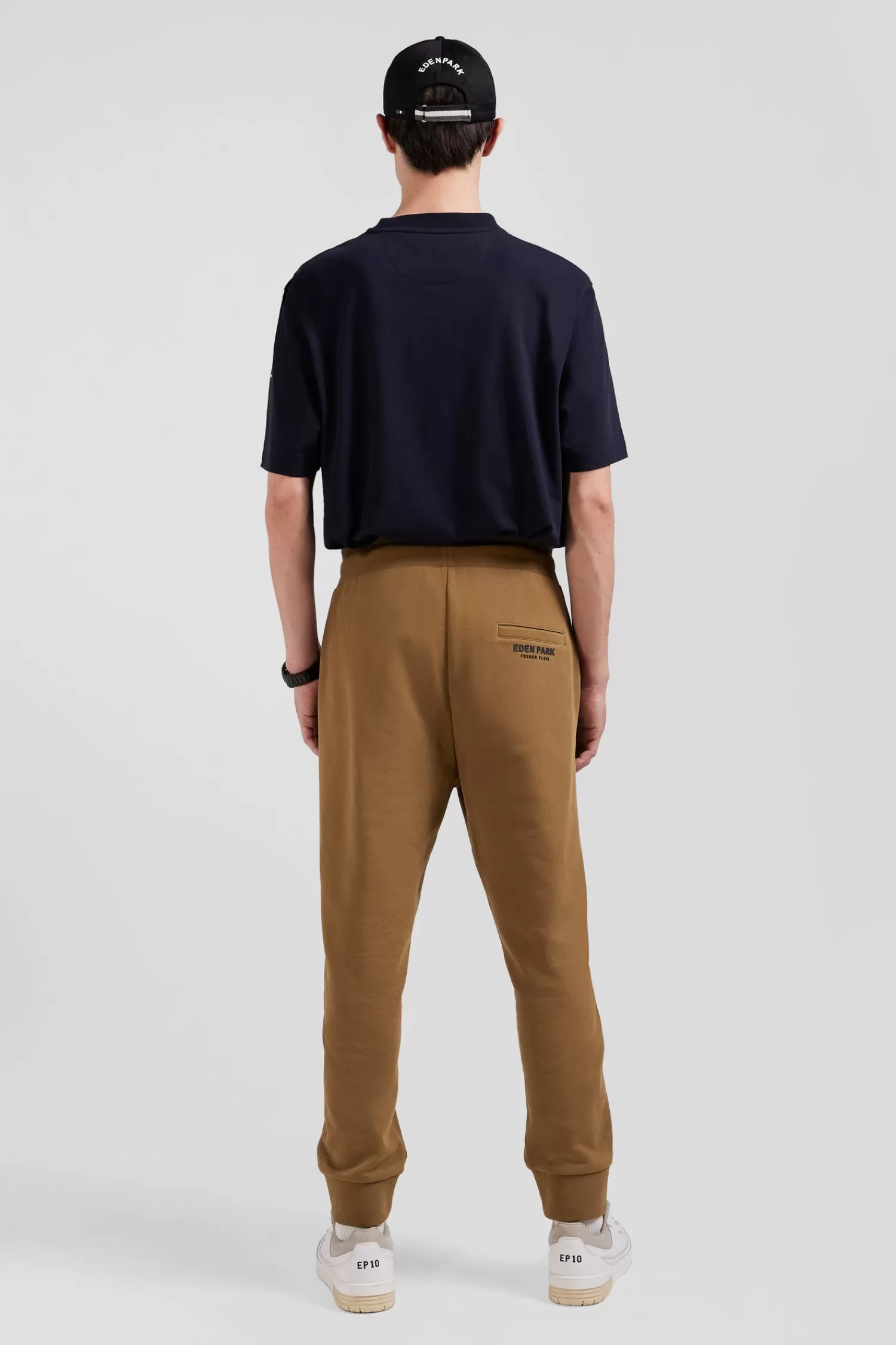 relax_camel_brushed_fleece_jogging_bottoms_5.webp Eden Park Relax camel brushed fleece jogging bottoms< Pants