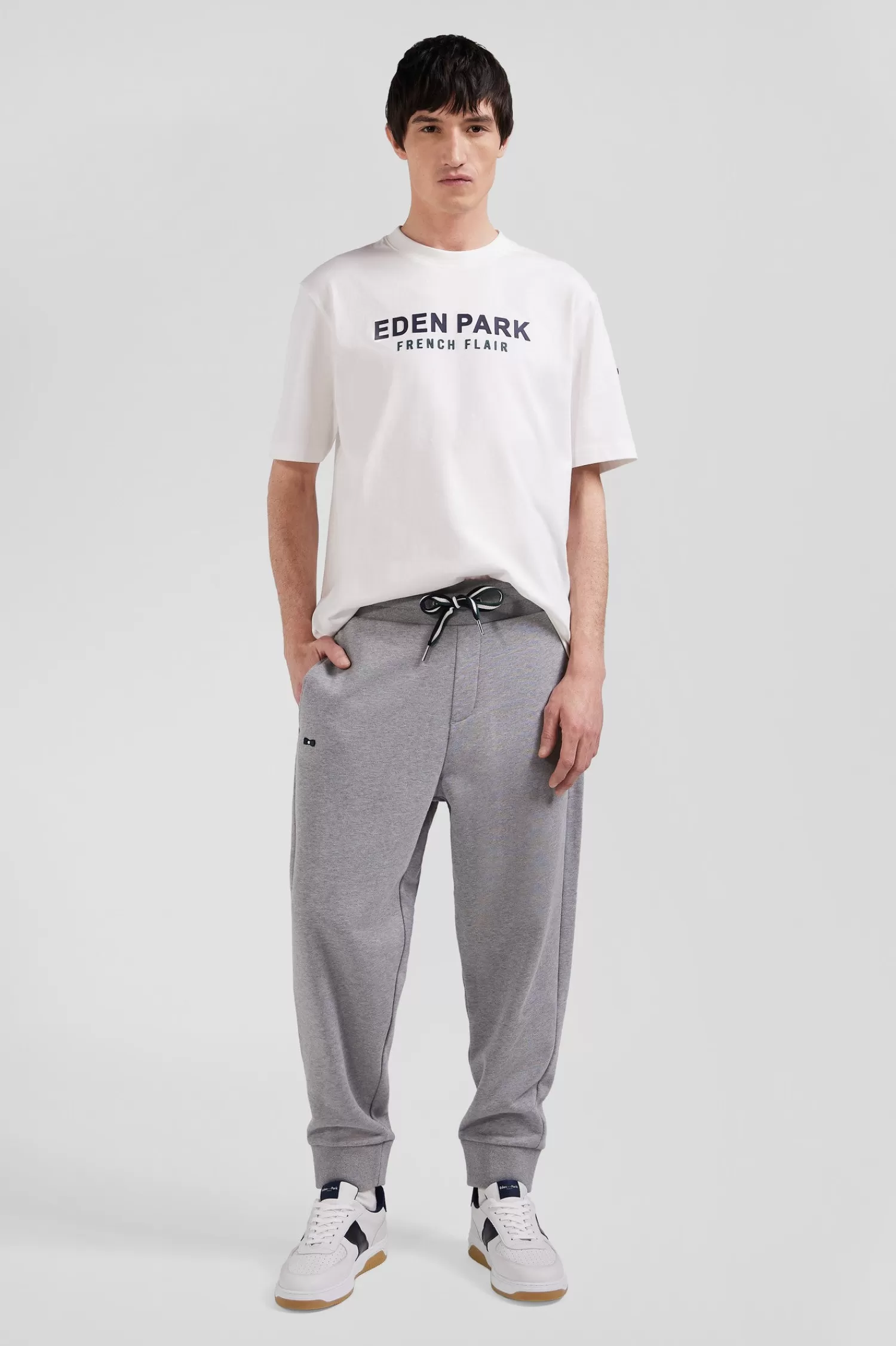 Eden Park Relax grey brushed fleece jogging bottoms< Pants