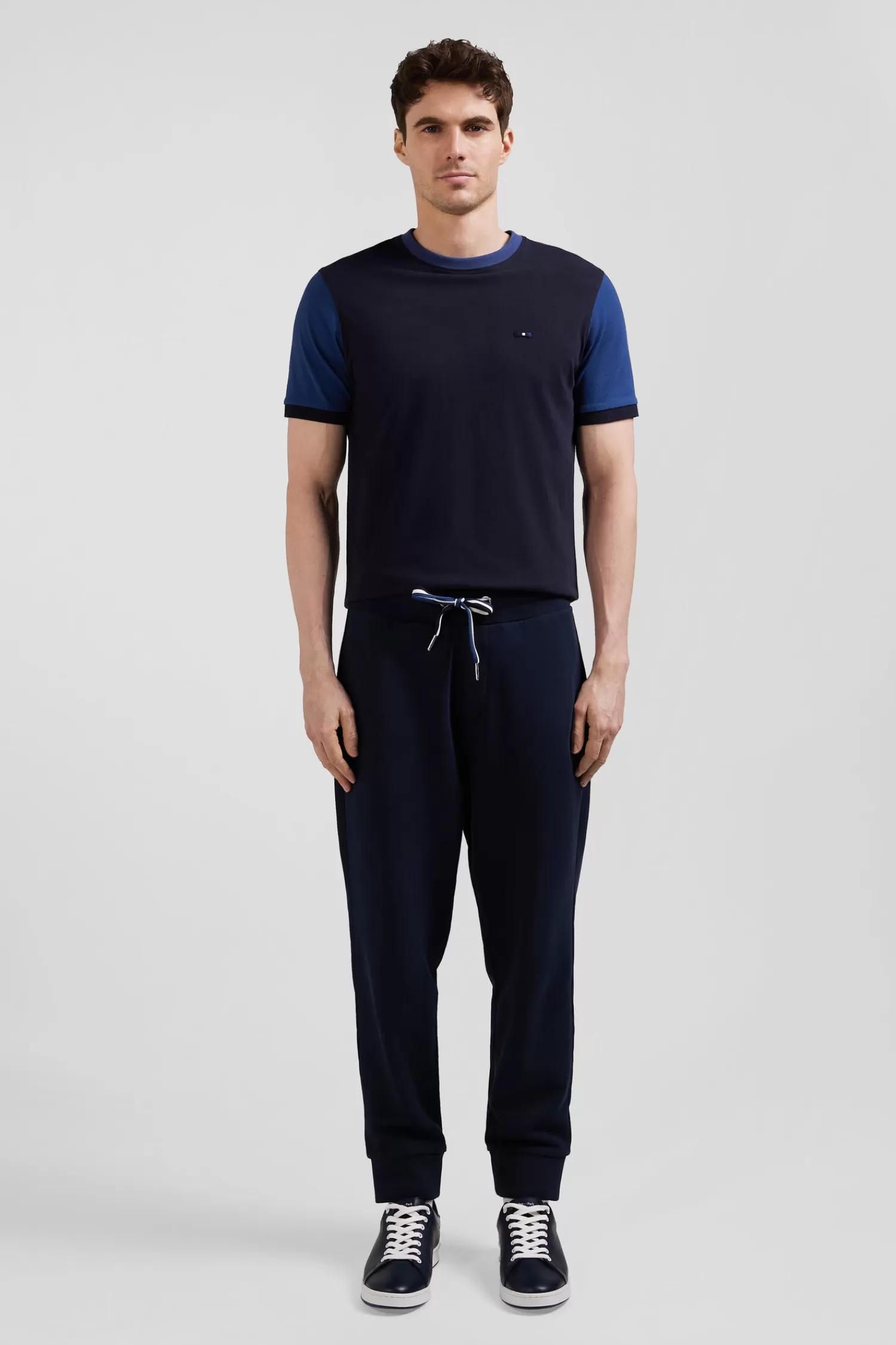 Eden Park Relax navy blue brushed fleece jogging bottoms< Pants