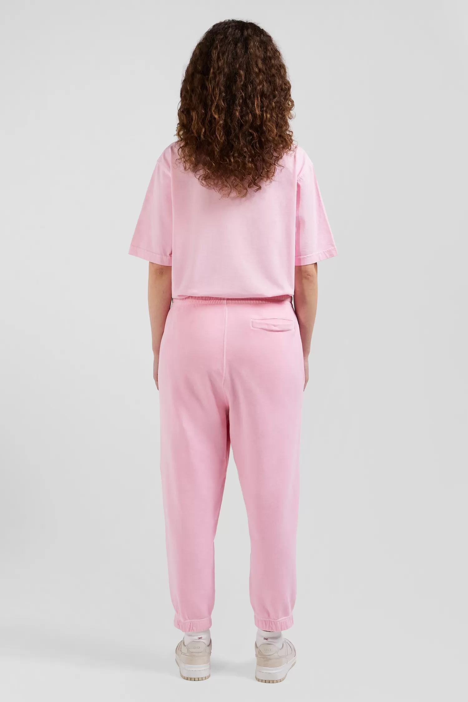 relax_unisex_pink_brushed_cotton_fleece_jogging_bottoms_9.webp Eden Park Relax unisex pink brushed cotton fleece jogging bottoms<Women Pants | Pants