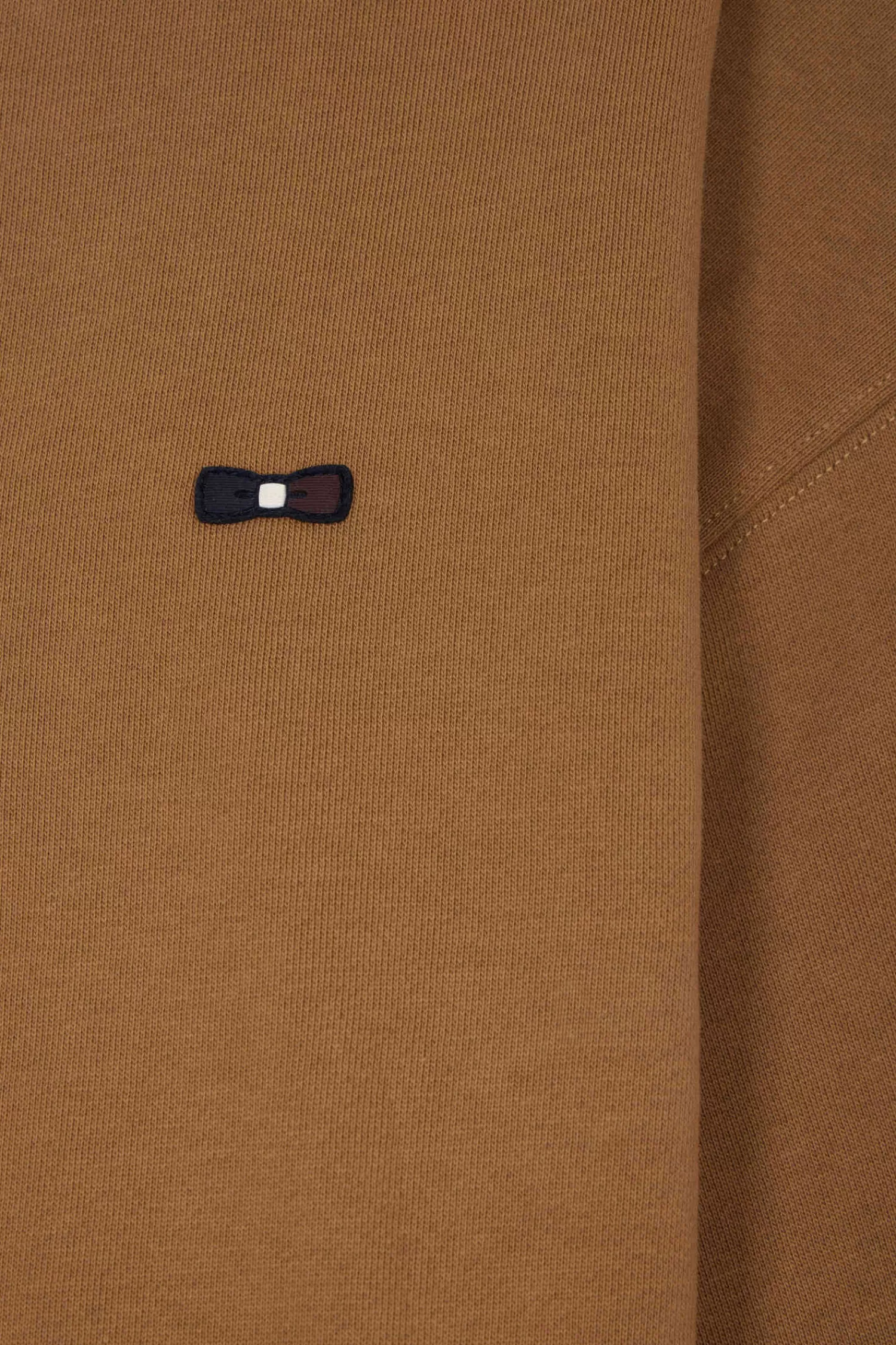 relaxed_camel_cotton_sweatshirt_with_rugby_shirt_collar_7.webp Eden Park Relaxed camel cotton sweatshirt with rugby shirt collar<Women Sweatshirts