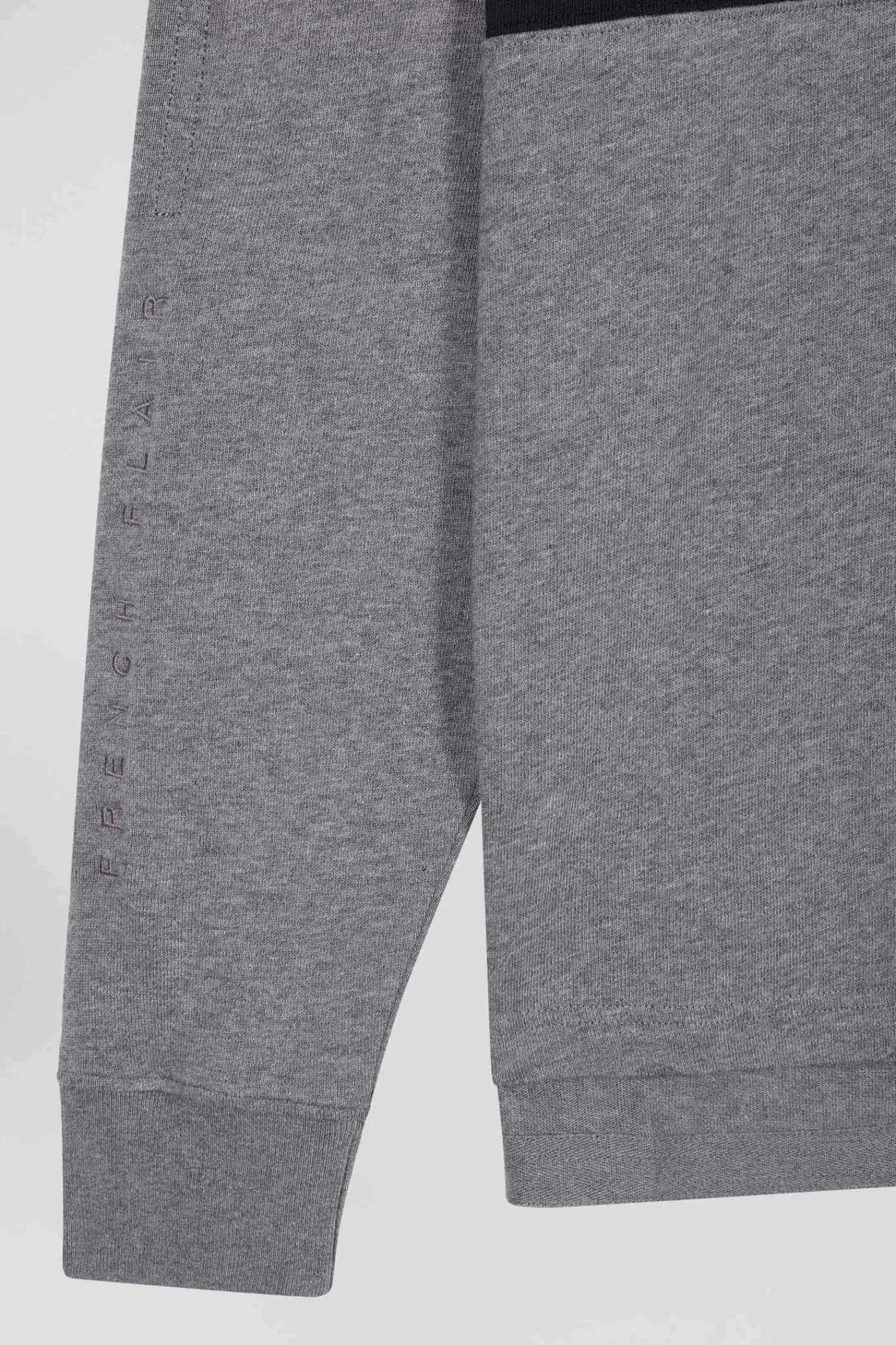 relaxed_grey_embroidered_longsleeved_cotton_rugby_shirt_7.webp Eden Park Relaxed grey embroidered long-sleeved cotton rugby shirt< Rugby Shirts