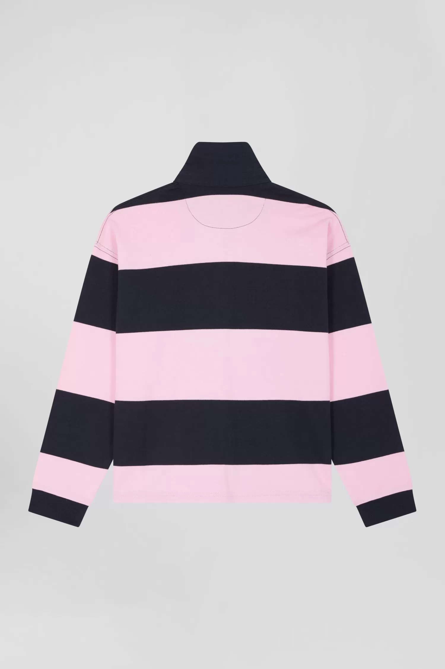 relaxed_navy_and_pink_striped_longsleeved_cotton_rugby_shirt_3.webp Eden Park Relaxed navy and pink striped long-sleeved cotton rugby shirt< Rugby Shirts
