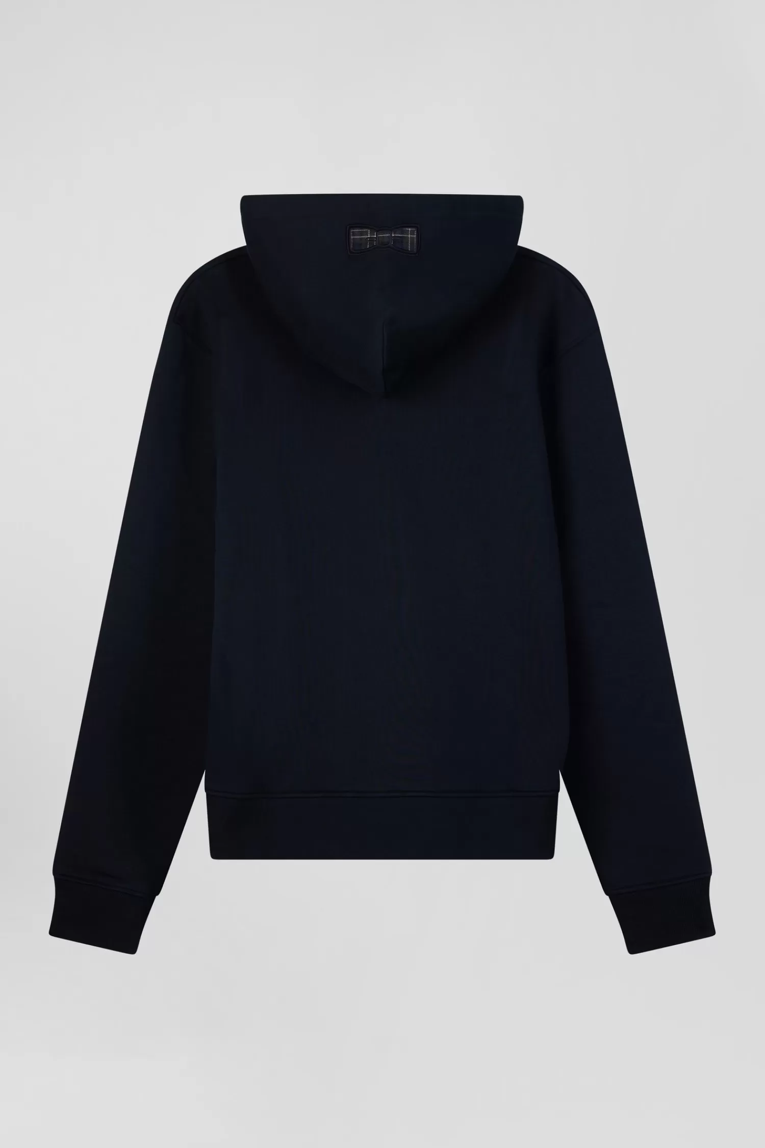 relaxed_navy_blue_cotton_blend_hoodie_3.webp Eden Park Relaxed navy blue cotton blend hoodie< Sweatshirts