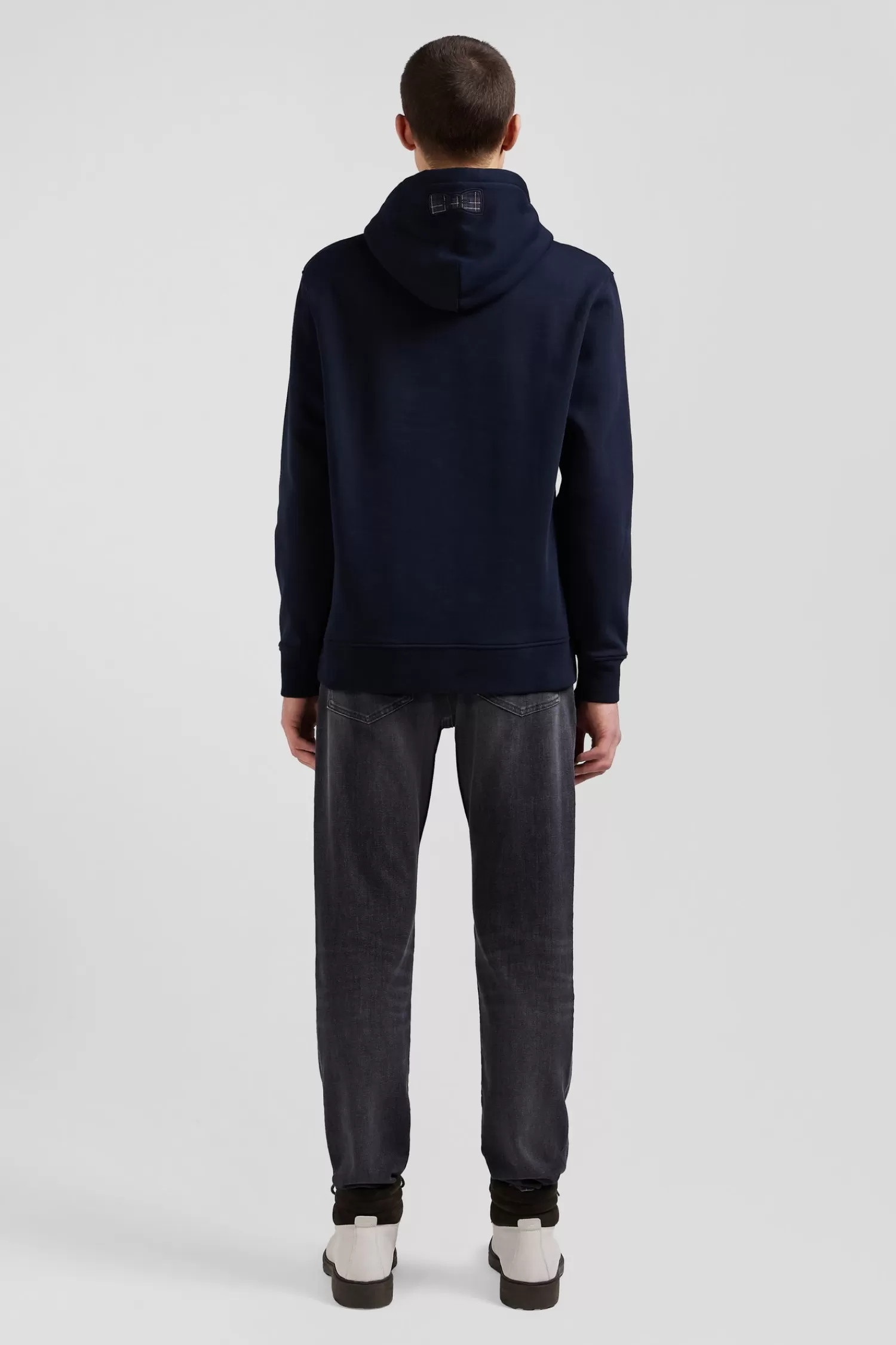 relaxed_navy_blue_cotton_blend_hoodie_5.webp Eden Park Relaxed navy blue cotton blend hoodie< Sweatshirts