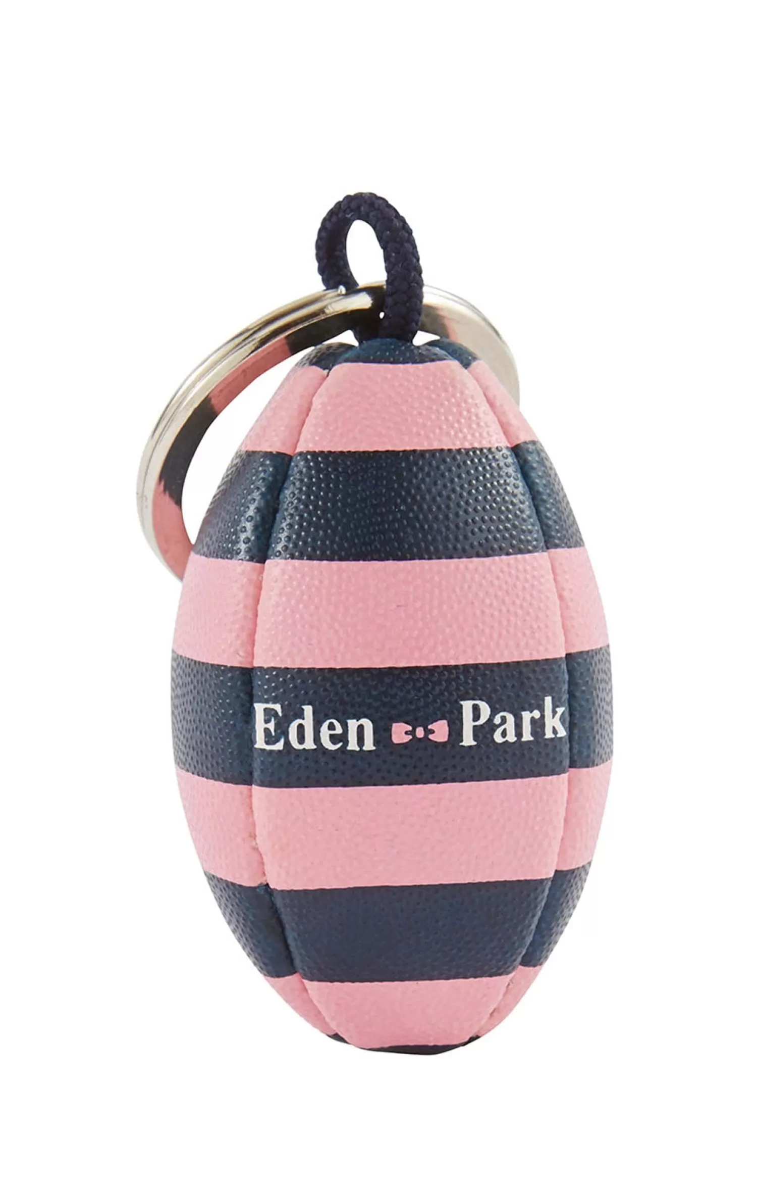 Eden Park Rugby-striped rubber ball key ring< Key Chains