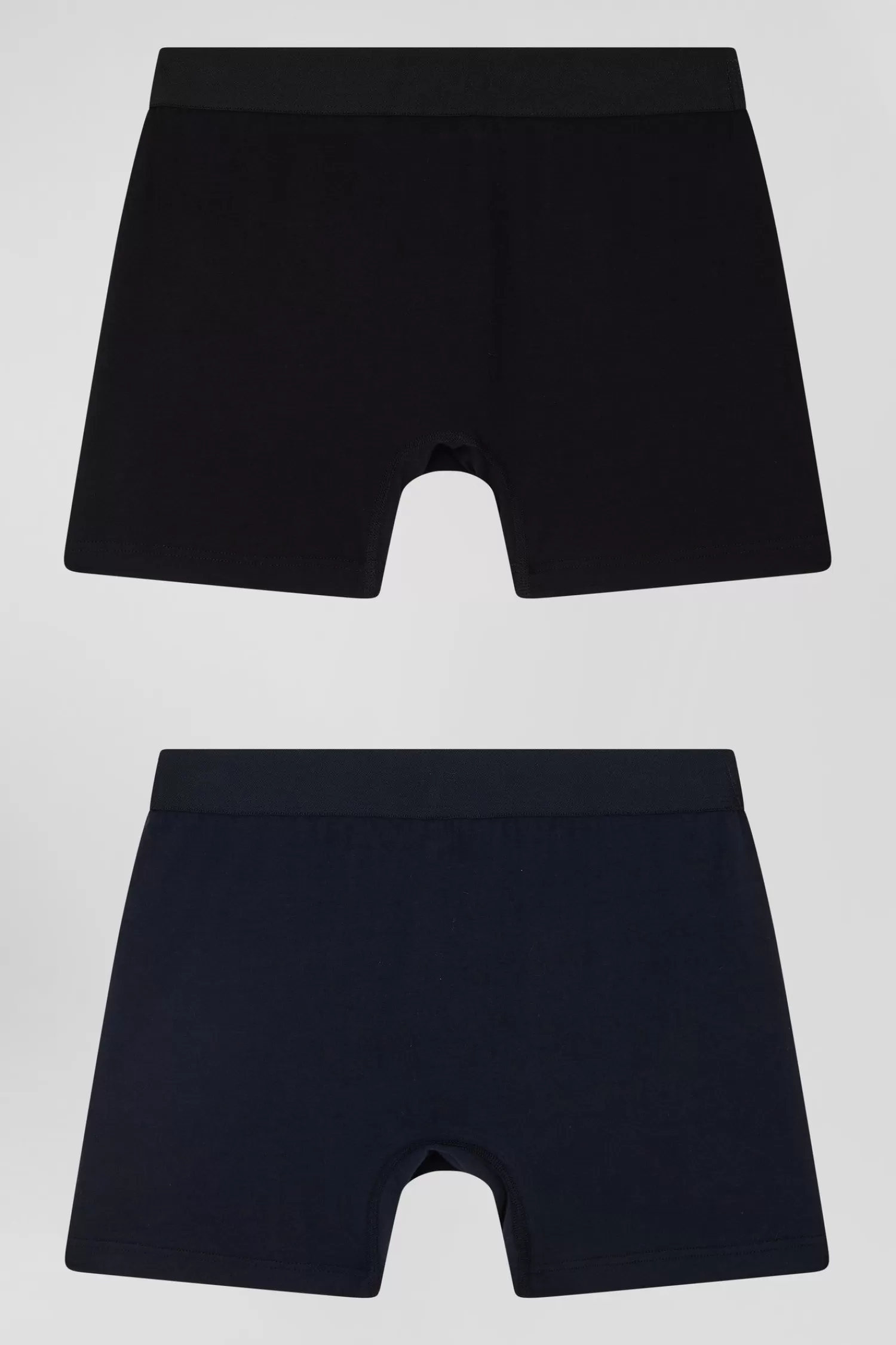 Eden Park Set of 2 navy blue and black stretch cotton boxers< Underwear