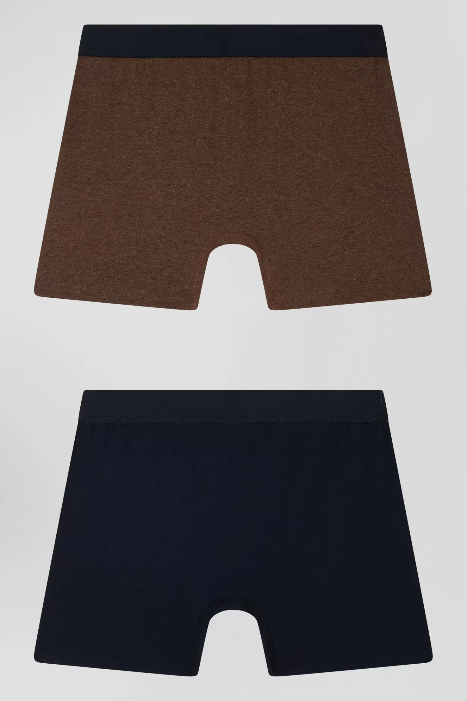 Eden Park Set of 2 navy blue and brown stretch cotton boxers< Underwear