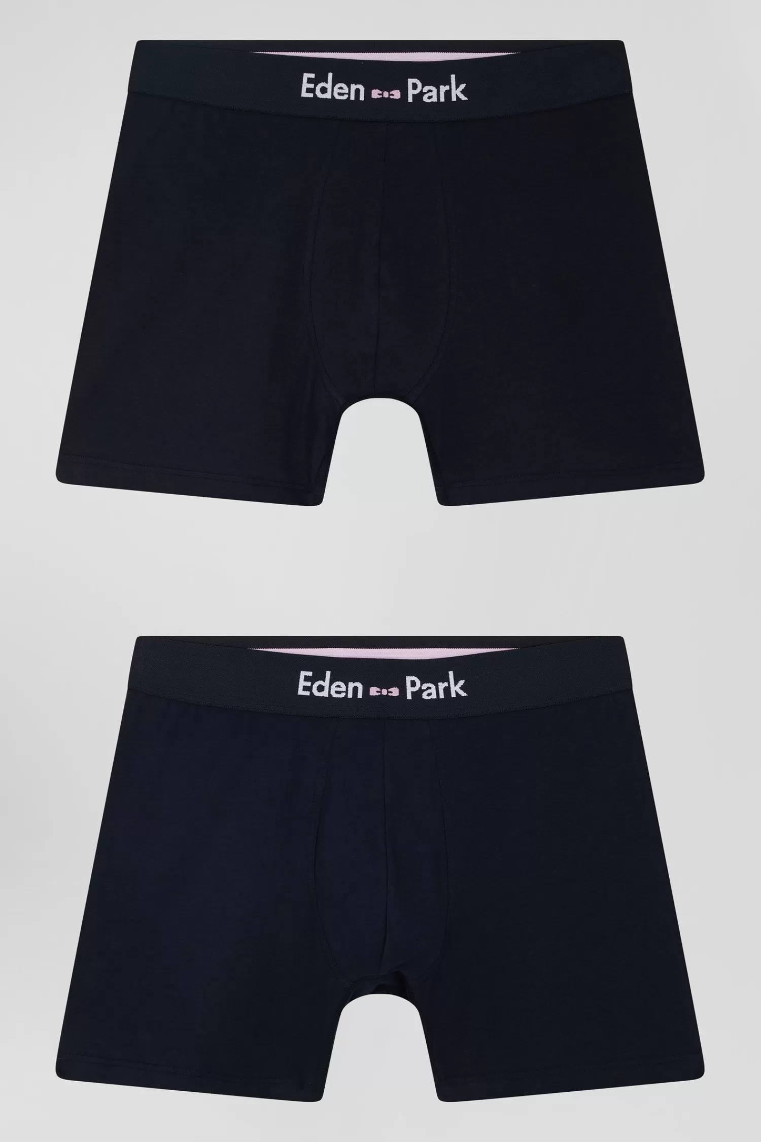 Eden Park Set of 2 navy blue stretch cotton boxers< Underwear