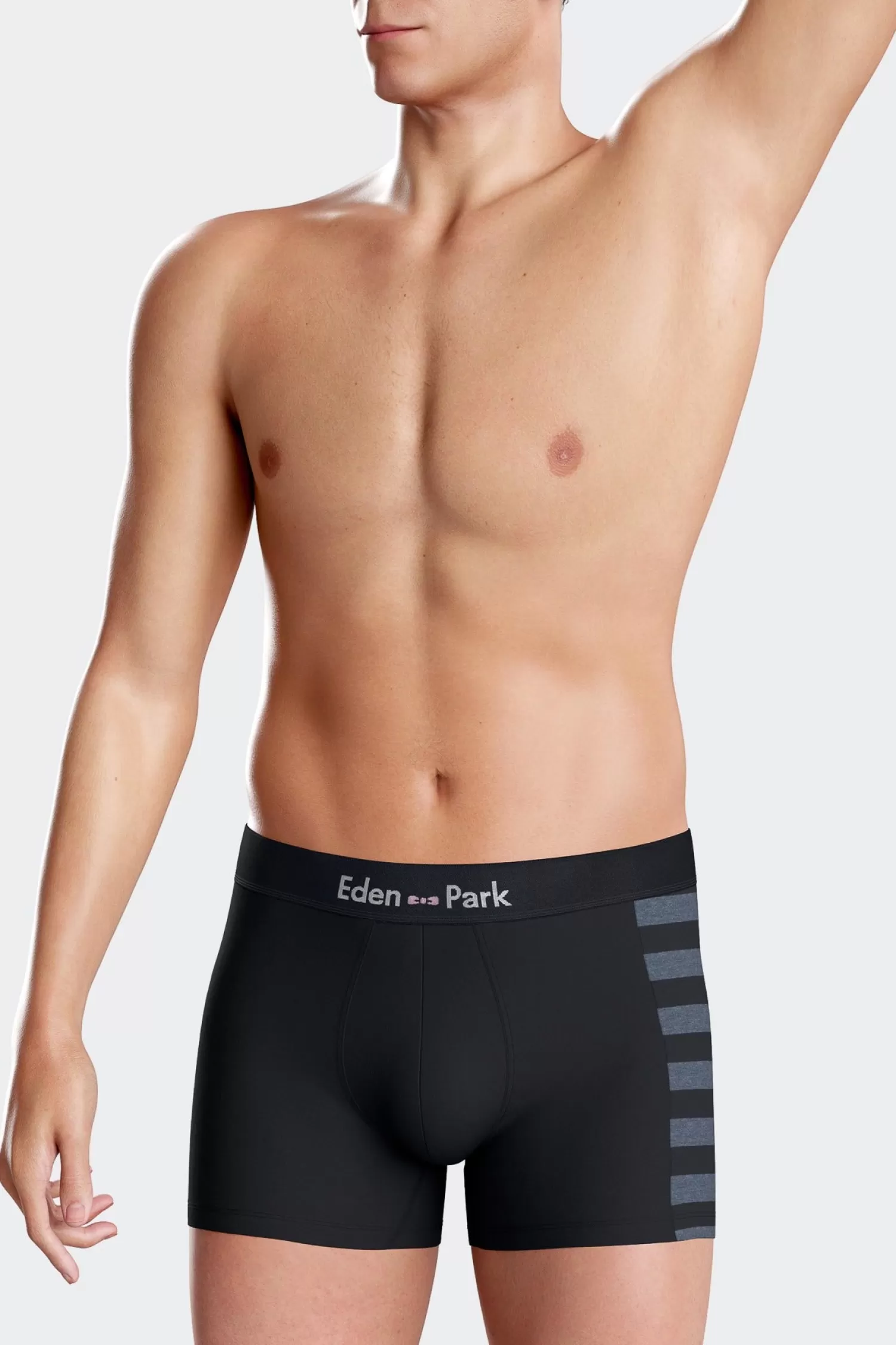 set_of__navy_blue_stretch_cotton_boxers_with_blue_stripes_2.webp Eden Park Set of 2 navy blue stretch cotton boxers with blue stripes< Underwear