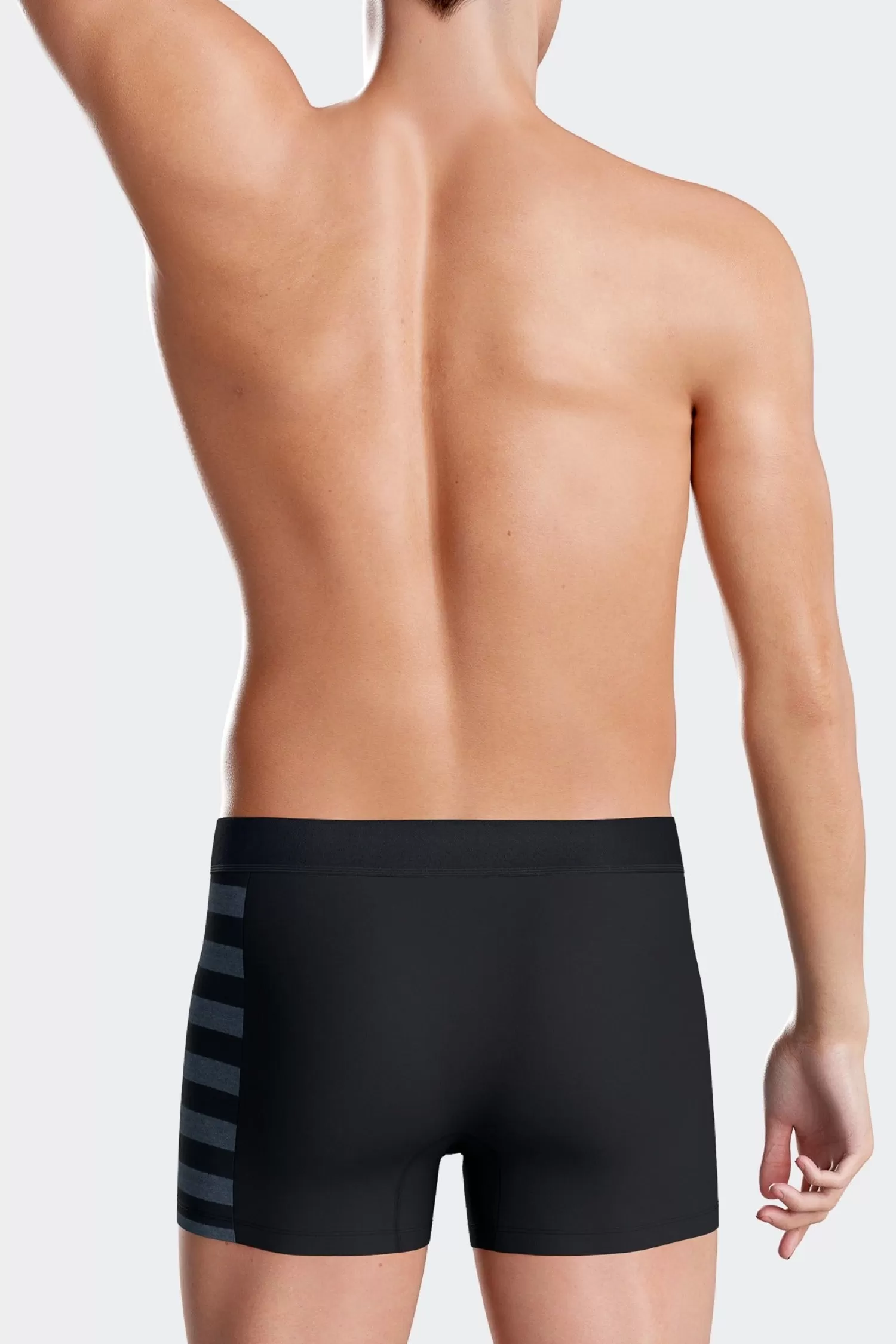 set_of__navy_blue_stretch_cotton_boxers_with_blue_stripes_4.webp Eden Park Set of 2 navy blue stretch cotton boxers with blue stripes< Underwear