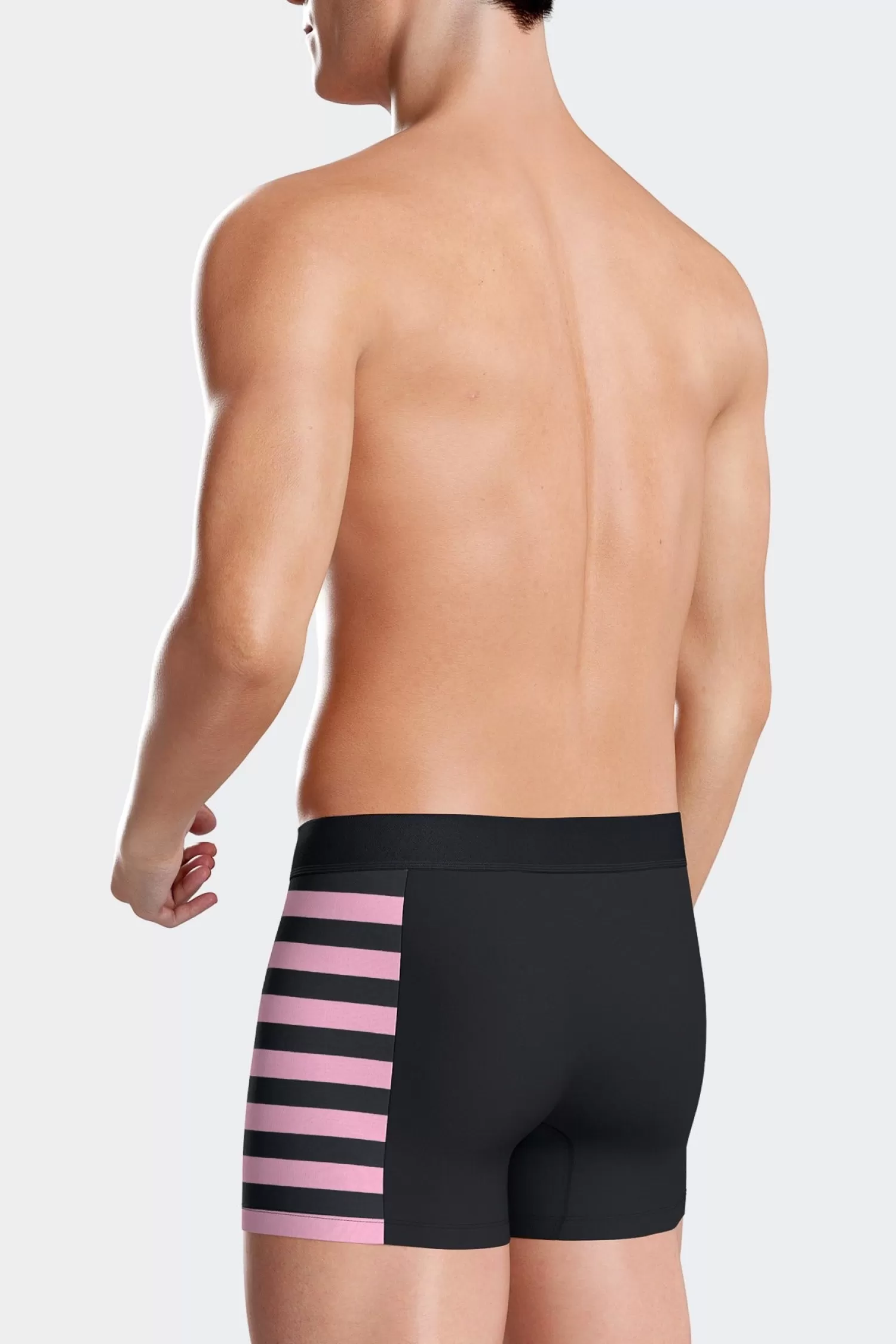 set_of__navy_blue_stretch_cotton_boxers_with_pink_stripes_3.webp Eden Park Set of 2 navy blue stretch cotton boxers with pink stripes< Underwear