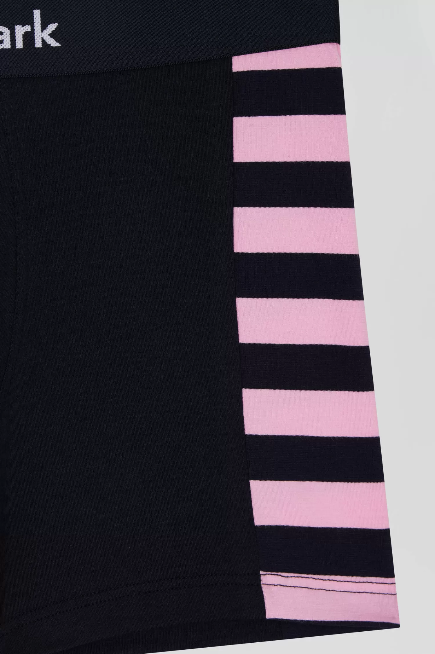 set_of__navy_blue_stretch_cotton_boxers_with_pink_stripes_8.webp Eden Park Set of 2 navy blue stretch cotton boxers with pink stripes< Underwear