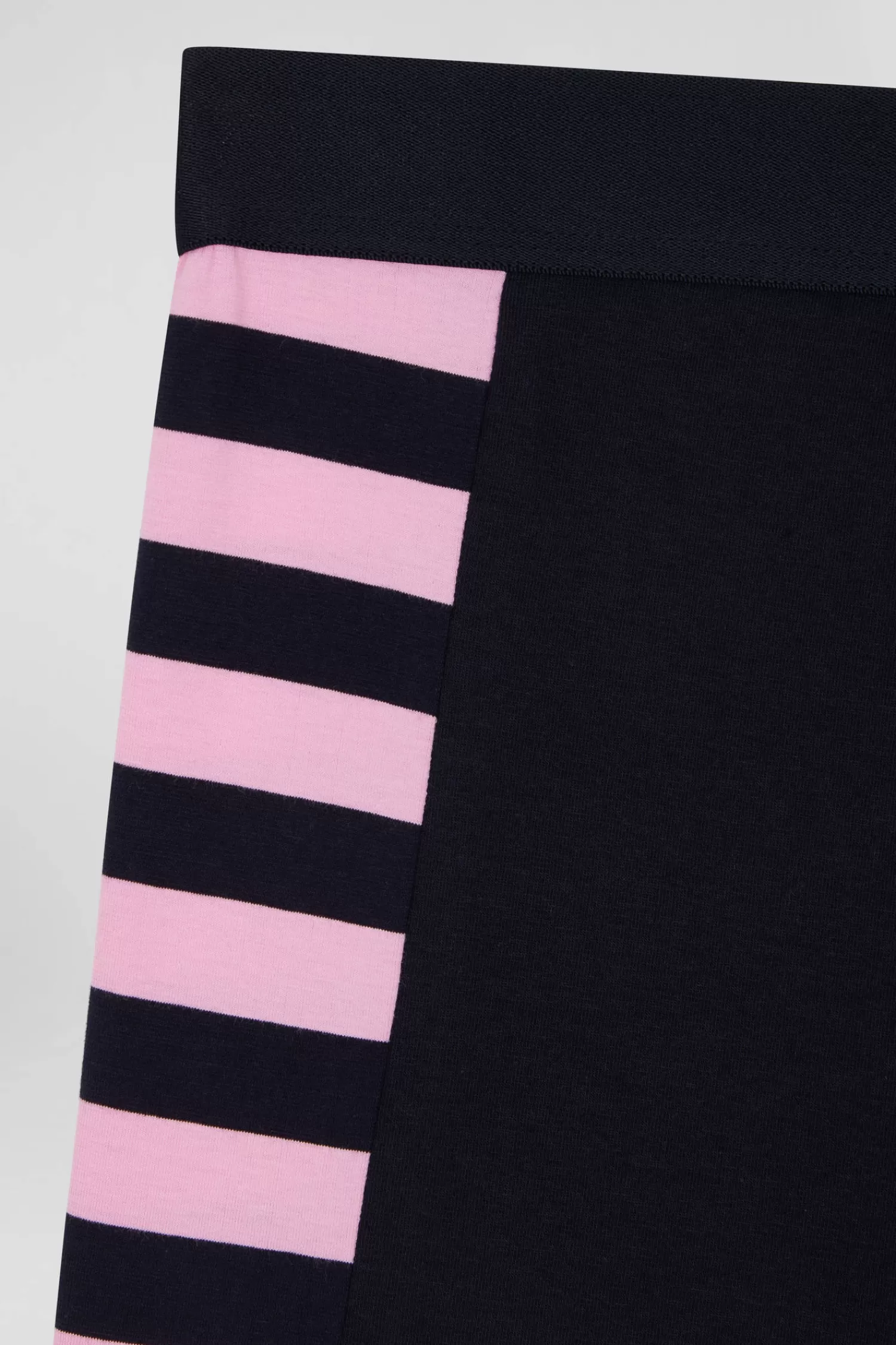 set_of__navy_blue_stretch_cotton_boxers_with_pink_stripes_9.webp Eden Park Set of 2 navy blue stretch cotton boxers with pink stripes< Underwear