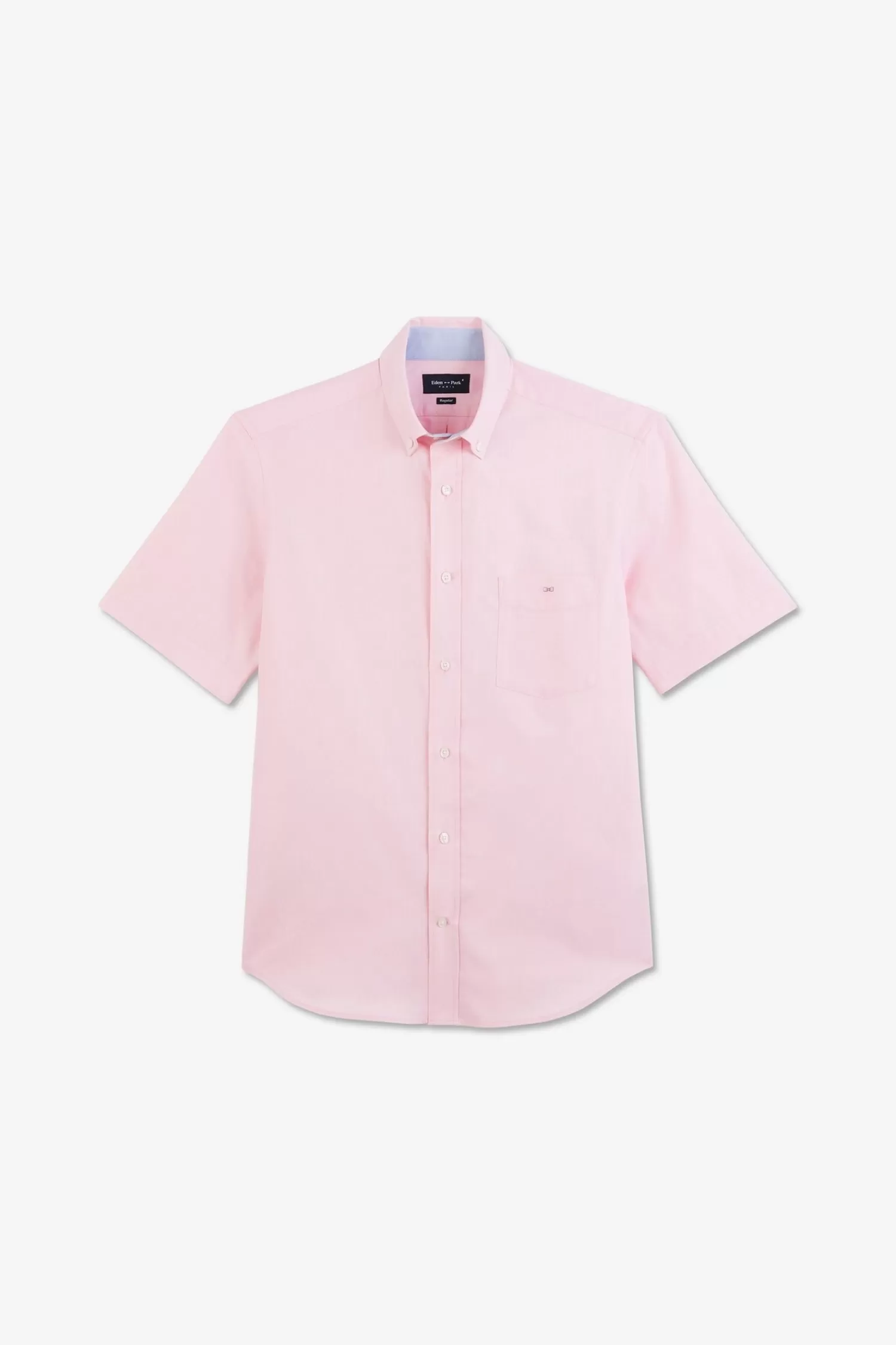 Eden Park Short sleeved pink cotton shirt< Short-sleeved Shirts