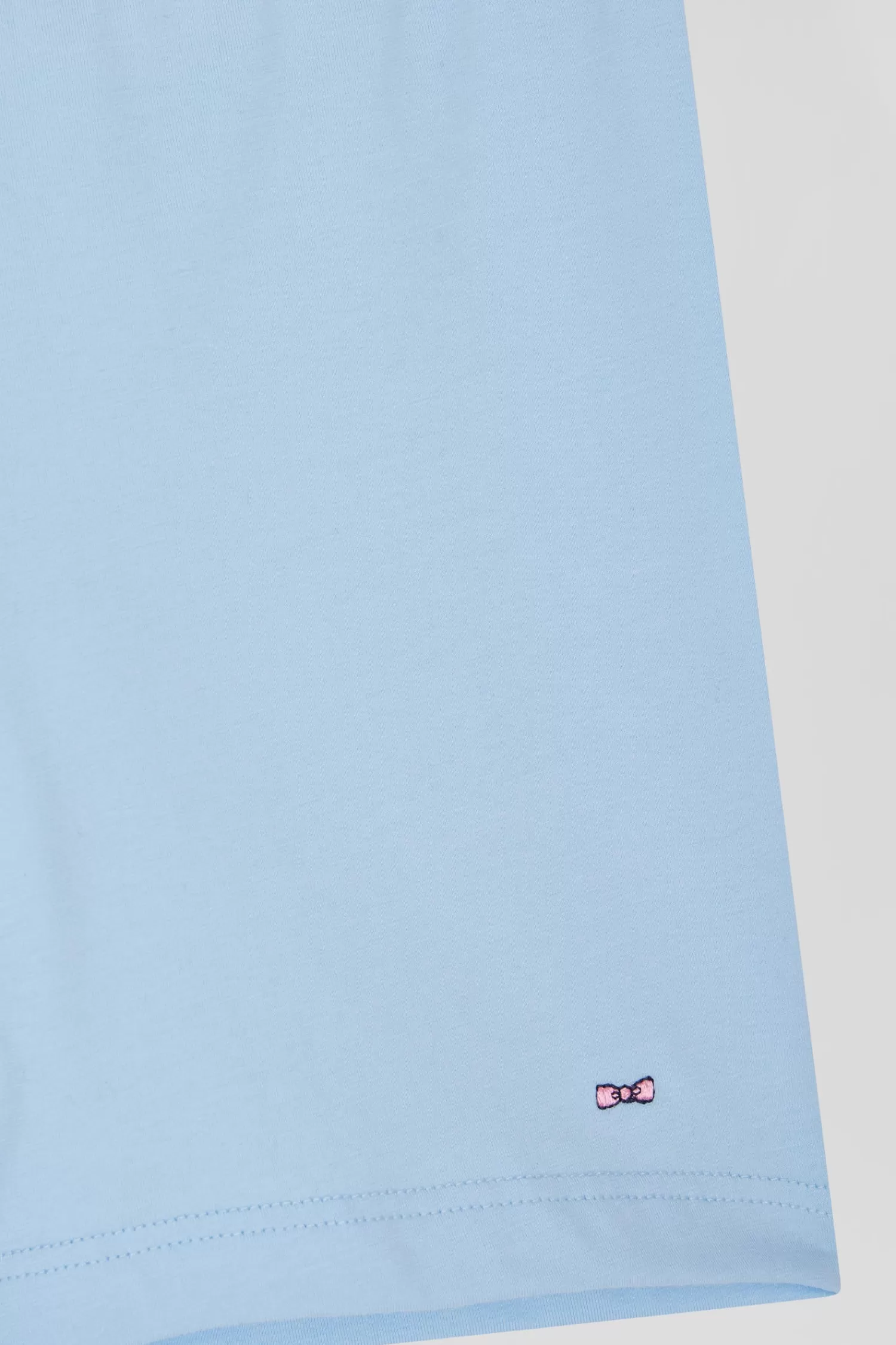 Eden Park Sky blue stretch cotton boxers with branded waistband< Underwear