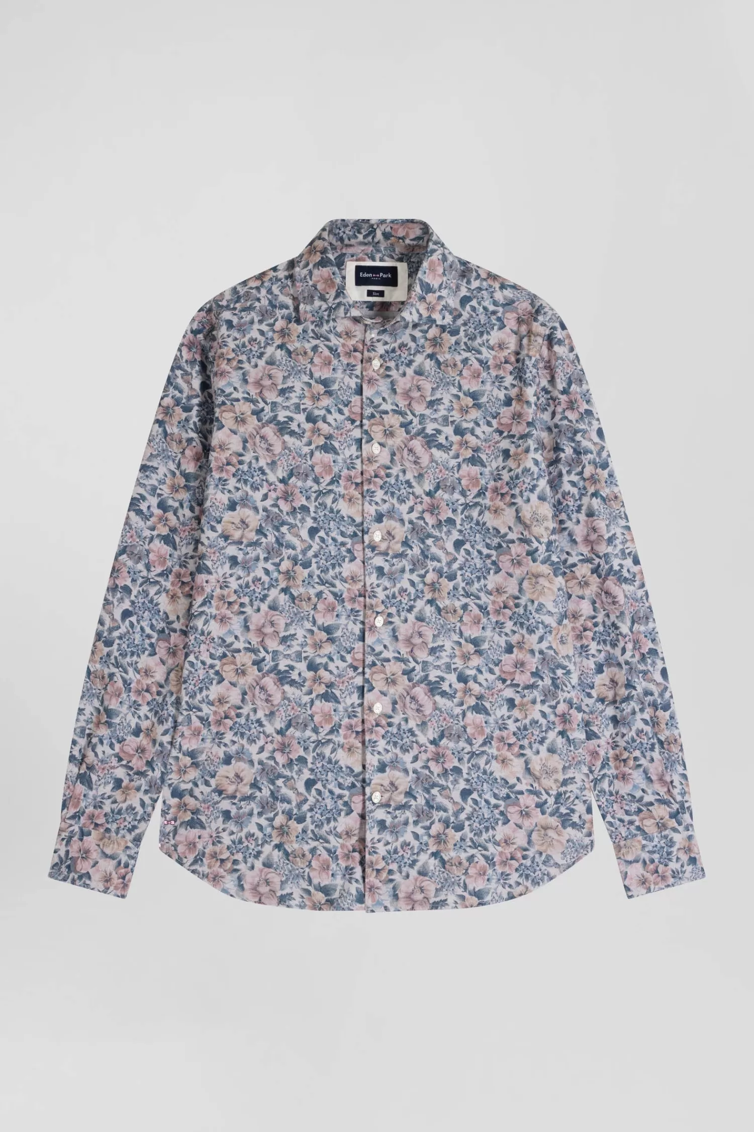 Eden Park Slim beige cotton shirt< Shirts