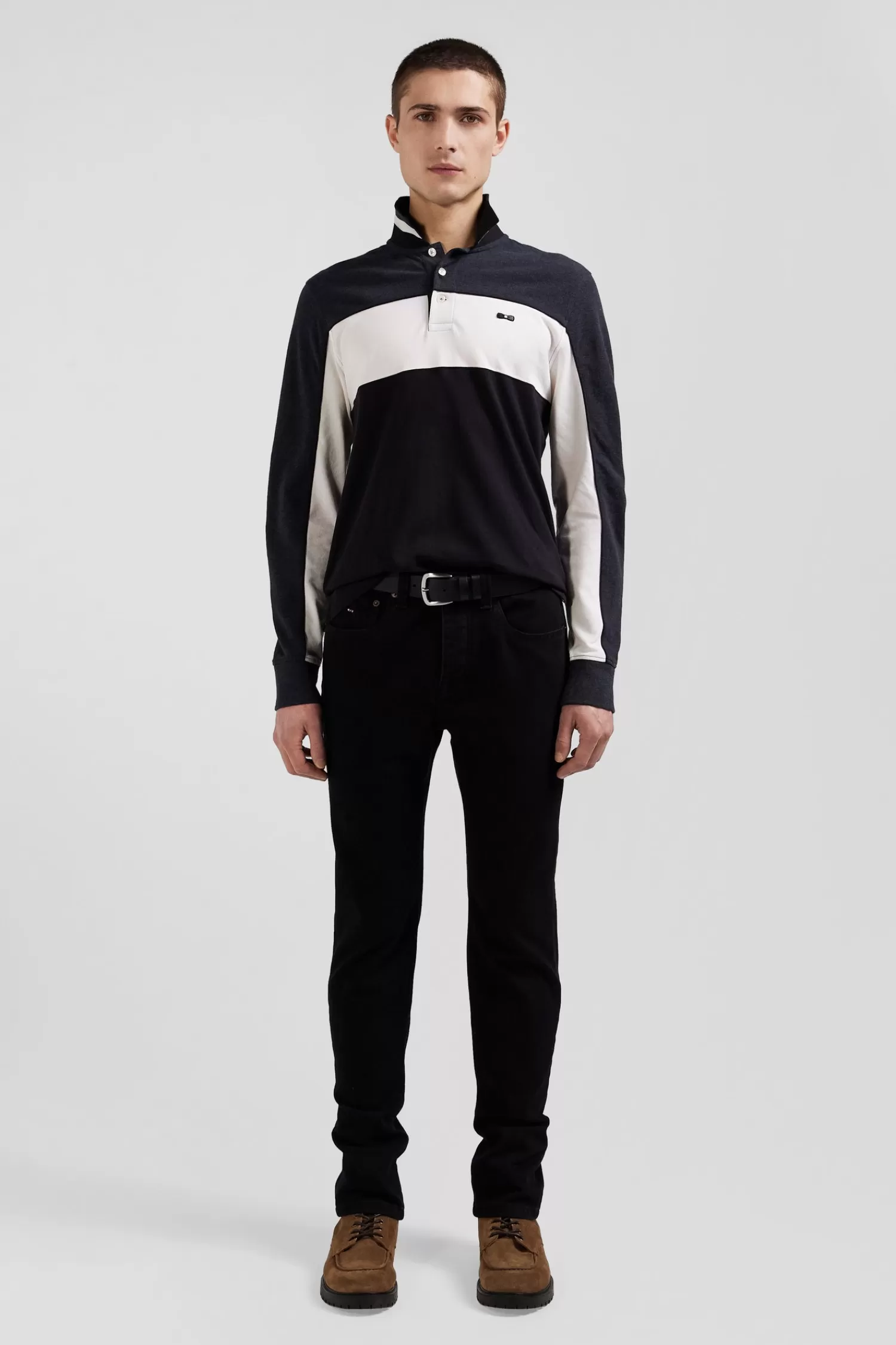 Eden Park Slim black mixed stretch denim jeans< Pants