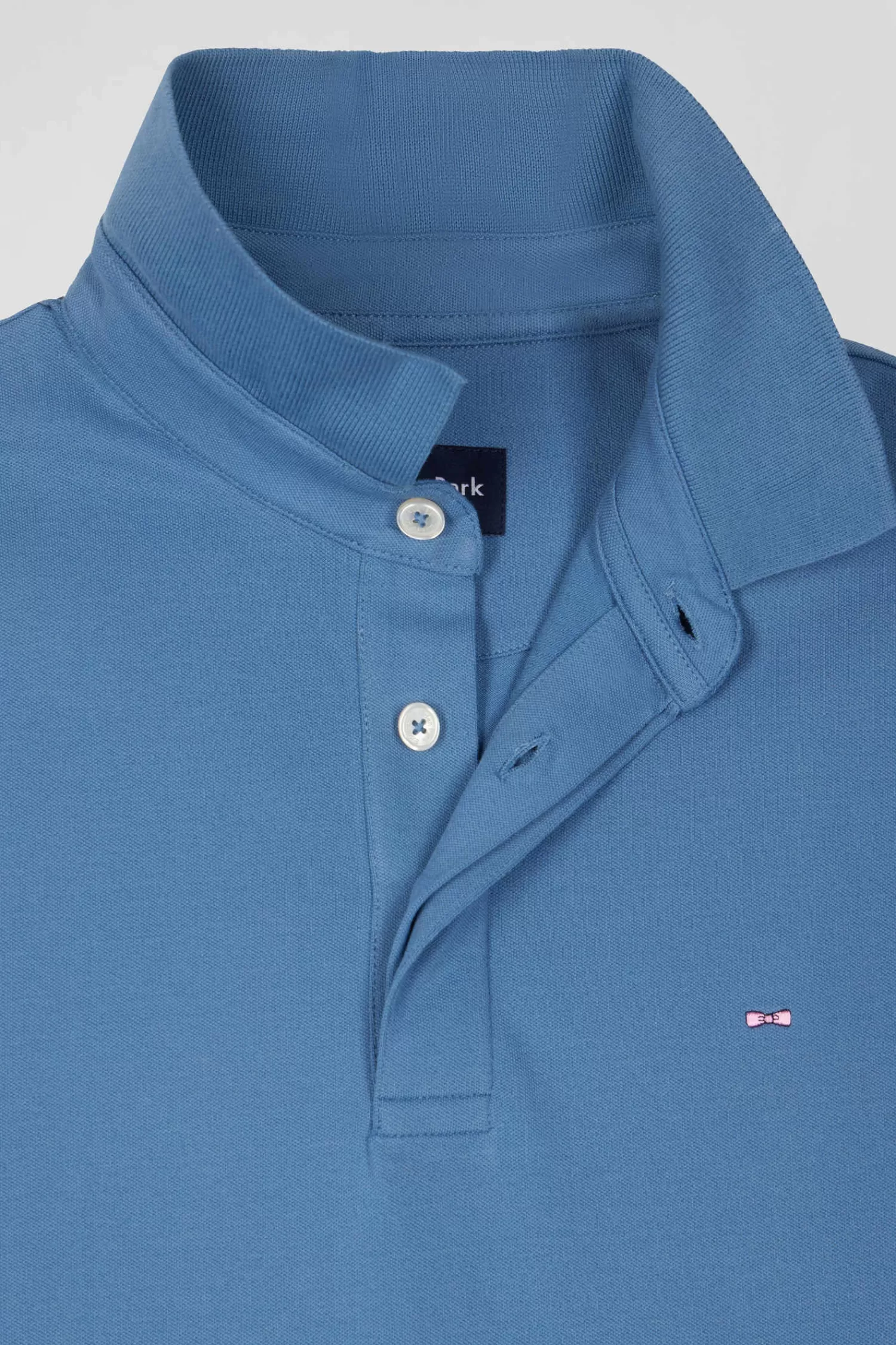slim_blue_shortsleeved_stretch_cotton_polo_shirt_6.webp Eden Park Slim blue short-sleeved stretch cotton polo shirt< Polos