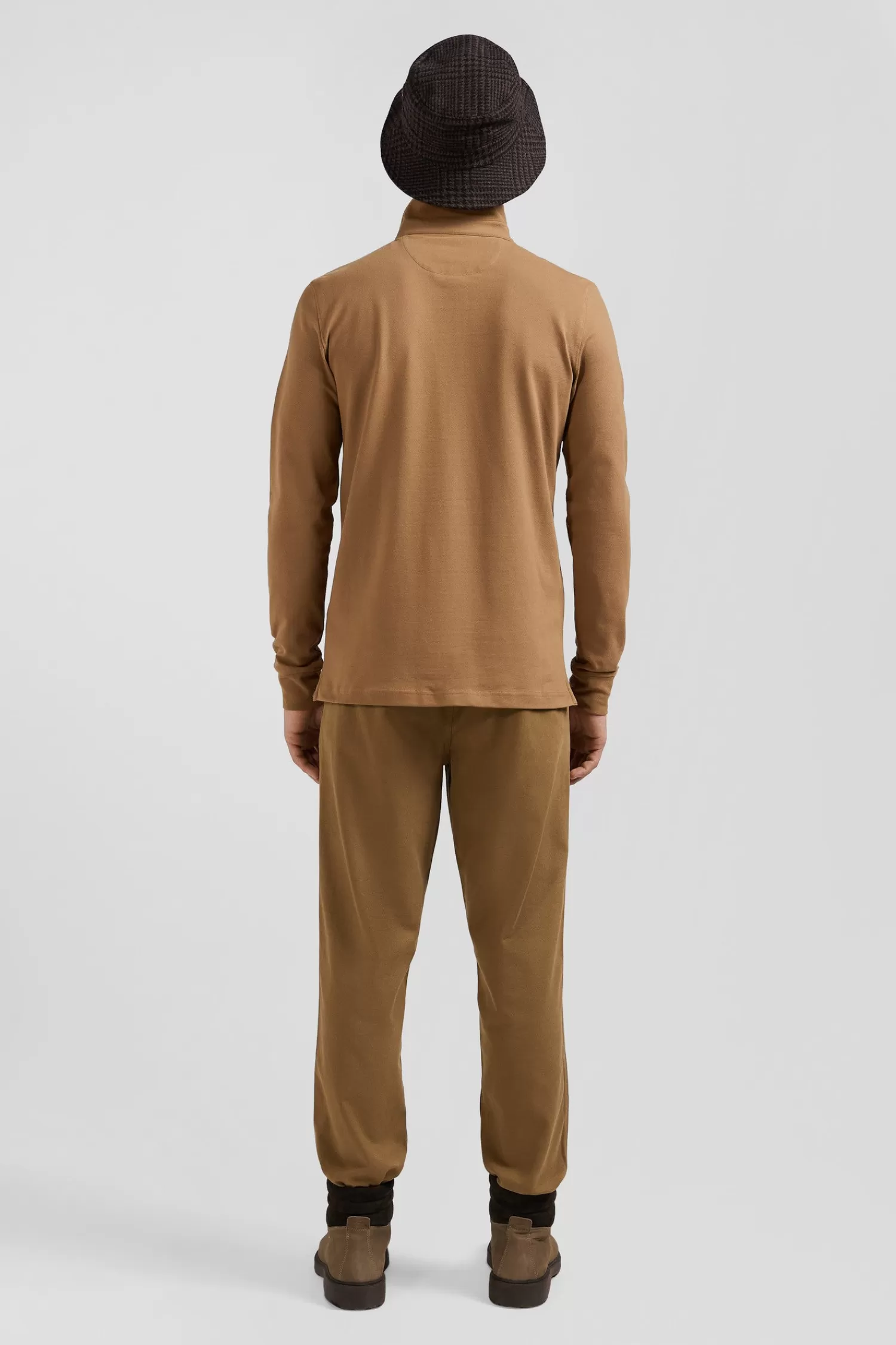 slim_camel_longsleeved_cotton_piqu_polo_shirt_5.webp Eden Park Slim camel long-sleeved cotton piqué polo shirt< Polos