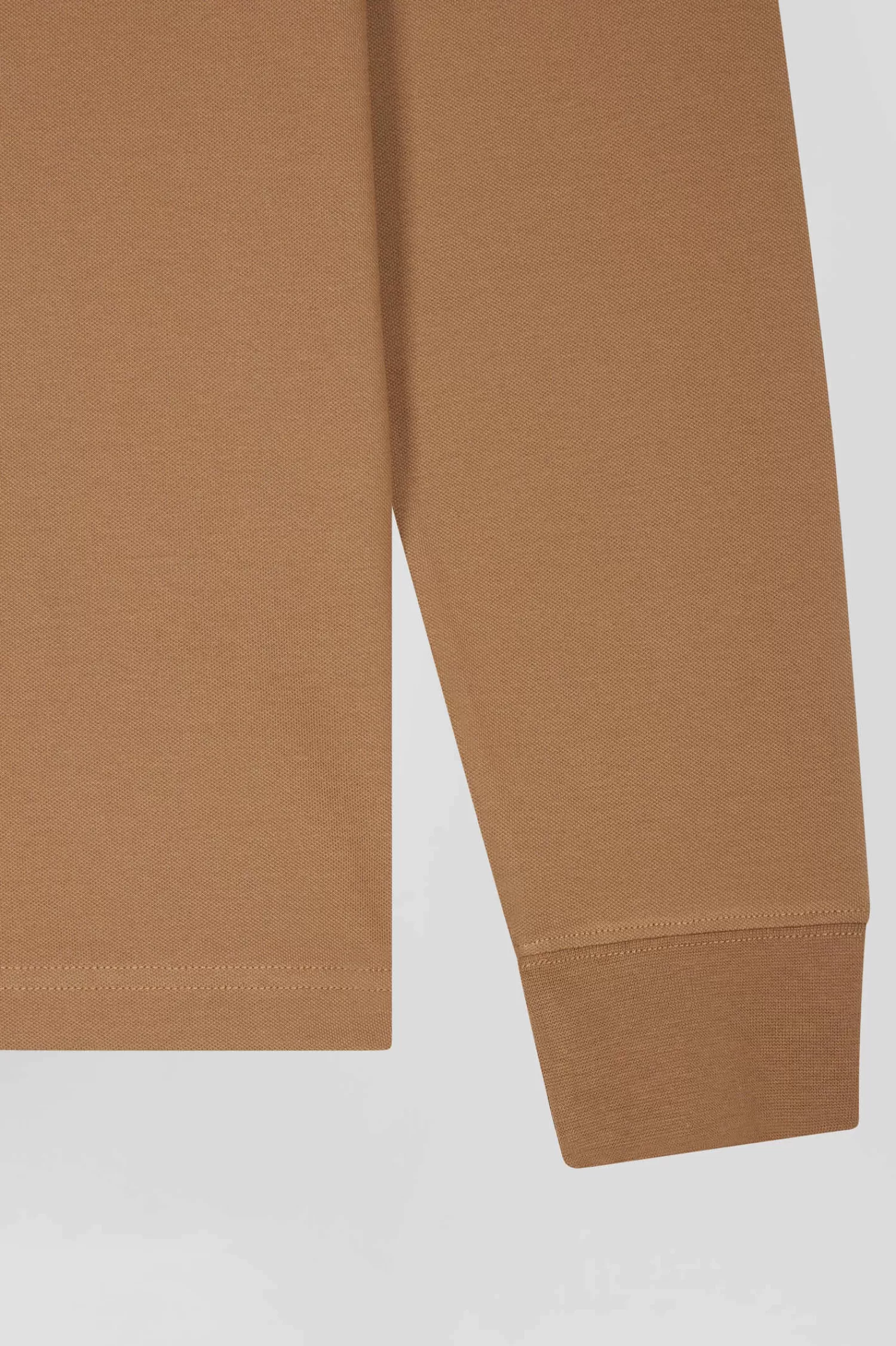 slim_camel_longsleeved_cotton_piqu_polo_shirt_7.webp Eden Park Slim camel long-sleeved cotton piqué polo shirt< Polos