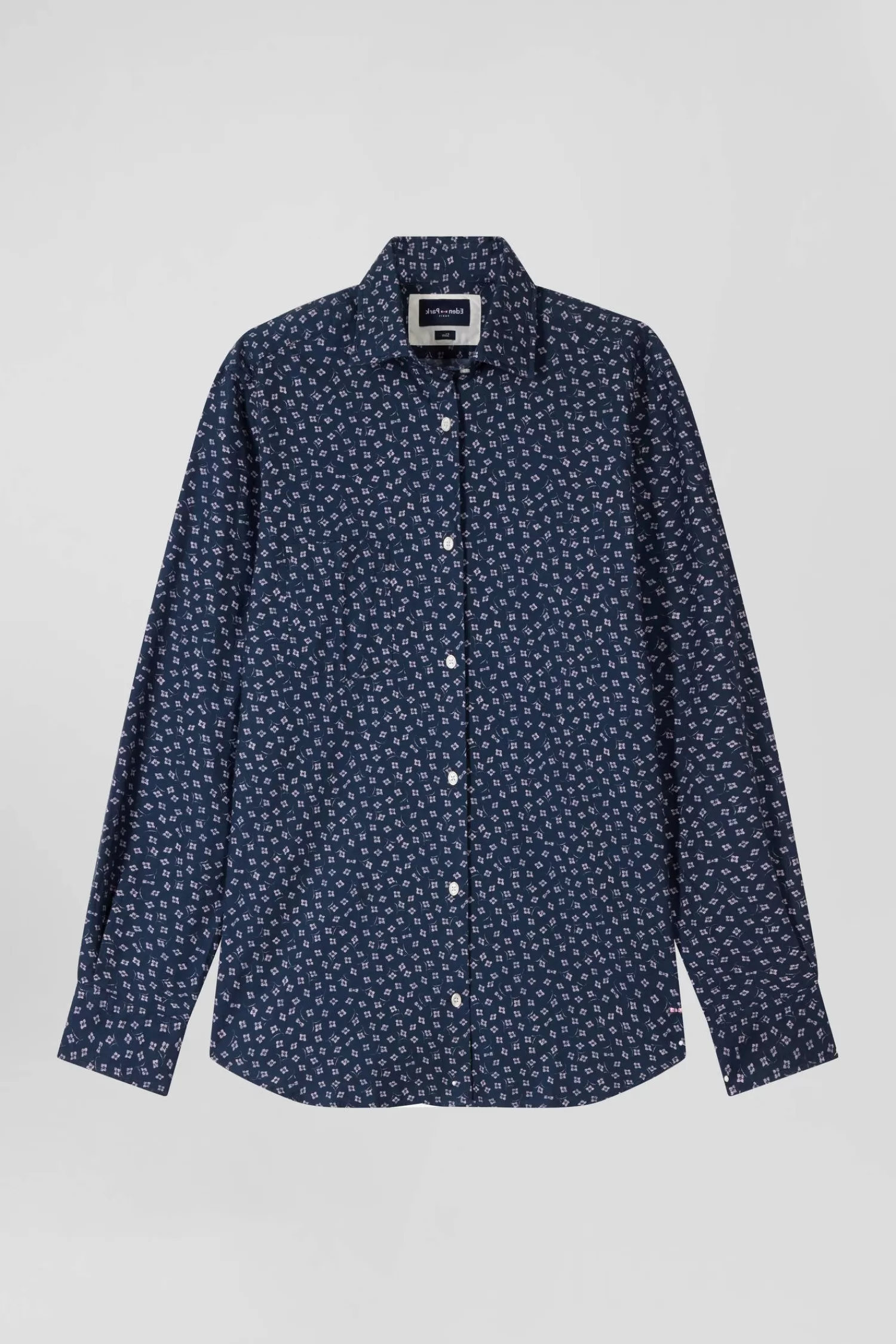 Eden Park Slim dark blue cotton shirt< Shirts