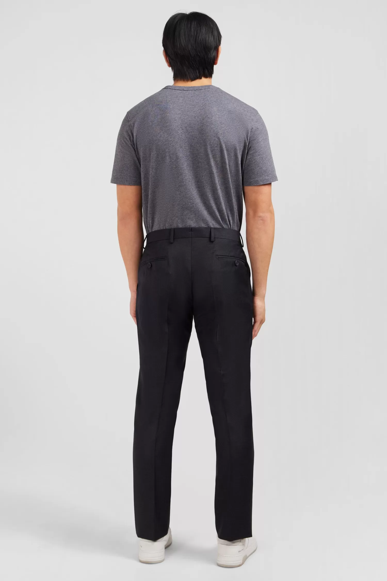 slim_dark_grey_wool_trousers_with_broken_fold_2.webp Eden Park Slim dark grey wool trousers with broken fold< Pants