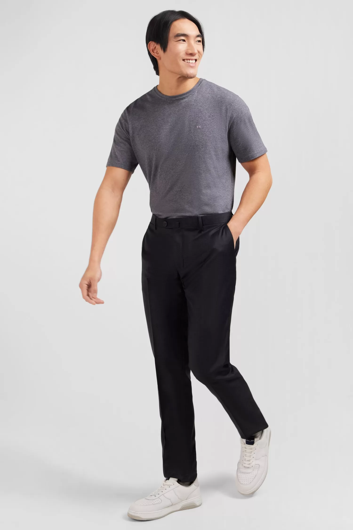 slim_dark_grey_wool_trousers_with_broken_fold_3.webp Eden Park Slim dark grey wool trousers with broken fold< Pants