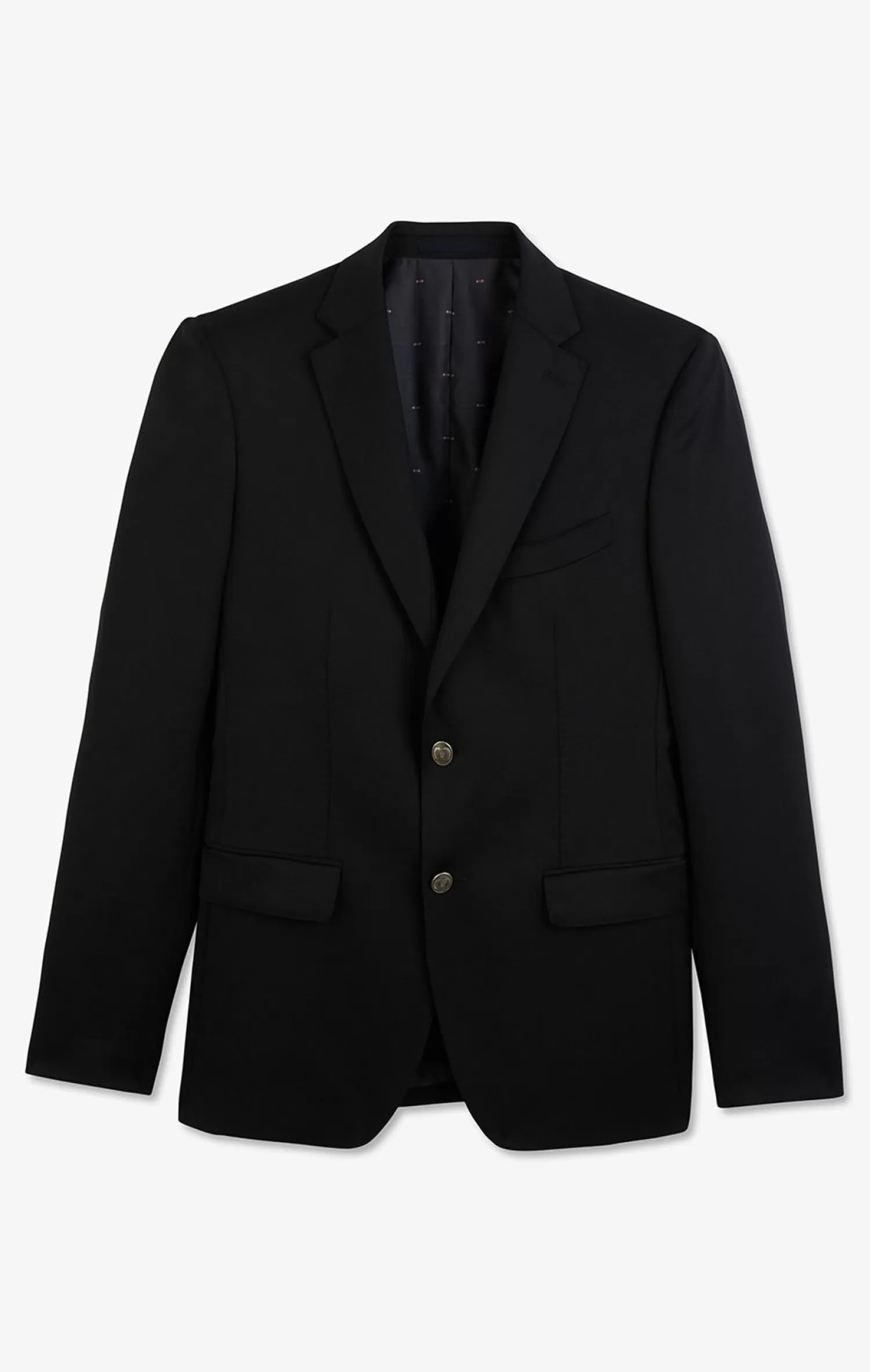 Eden Park Slim fit black 100% wool blazer< Jackets And Suits
