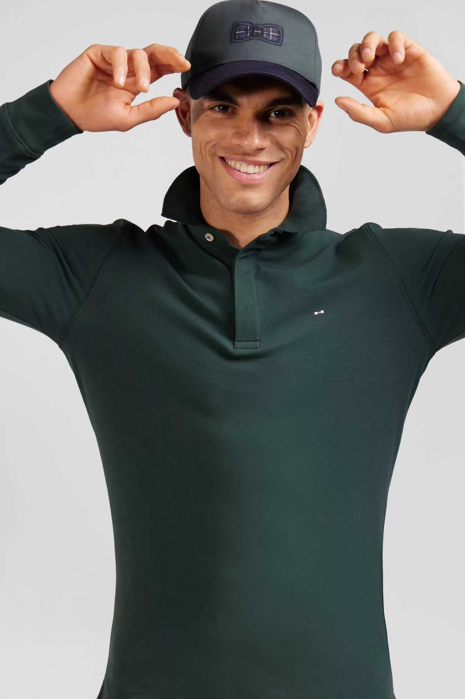 slim_green_longsleeved_cotton_piqu_polo_shirt_2.webp Eden Park Slim green long-sleeved cotton piqué polo shirt< Polos