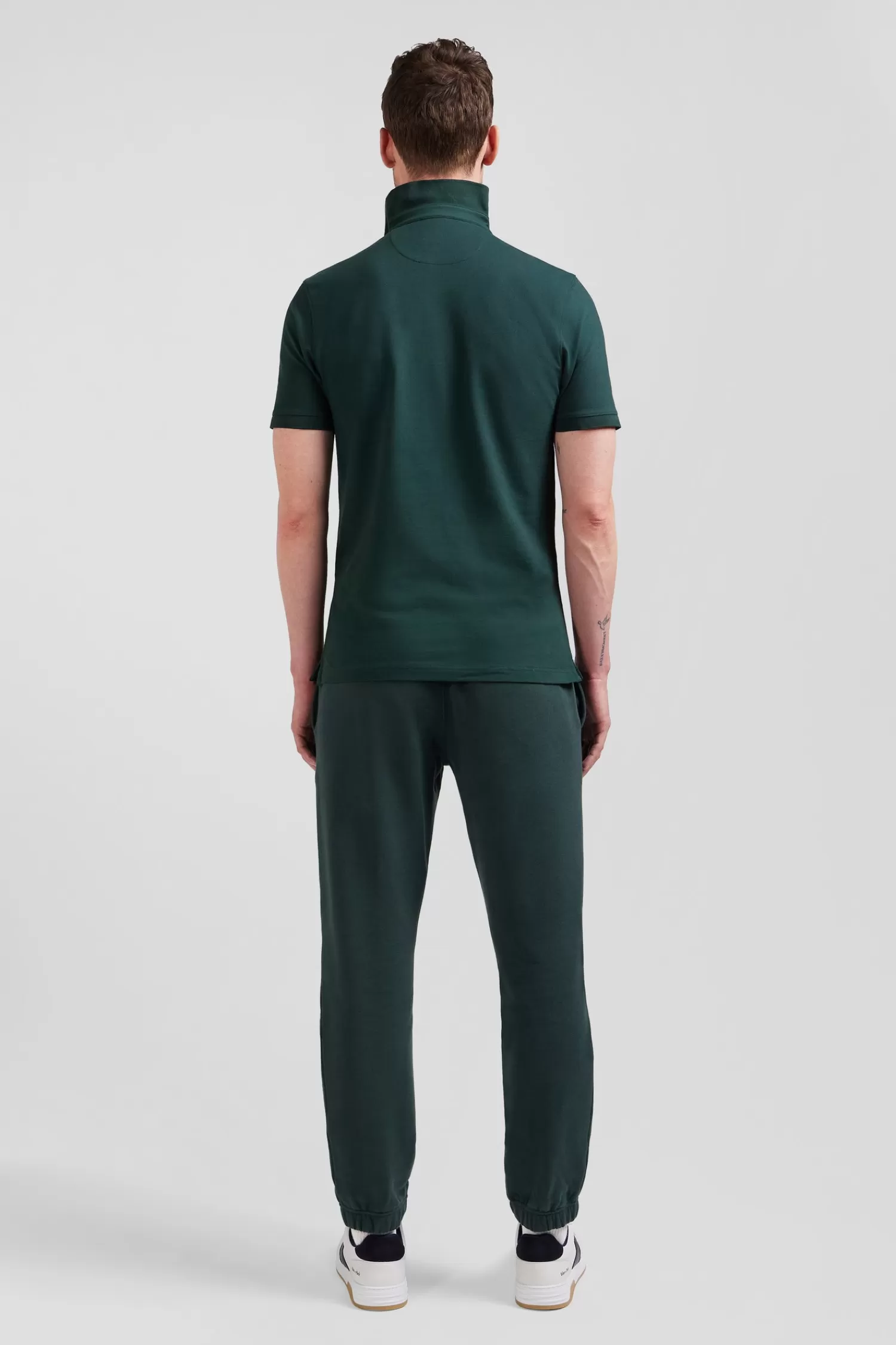 slim_green_shortsleeved_cotton_piqu_polo_shirt_5.webp Eden Park Slim green short-sleeved cotton piqué polo shirt< Polos